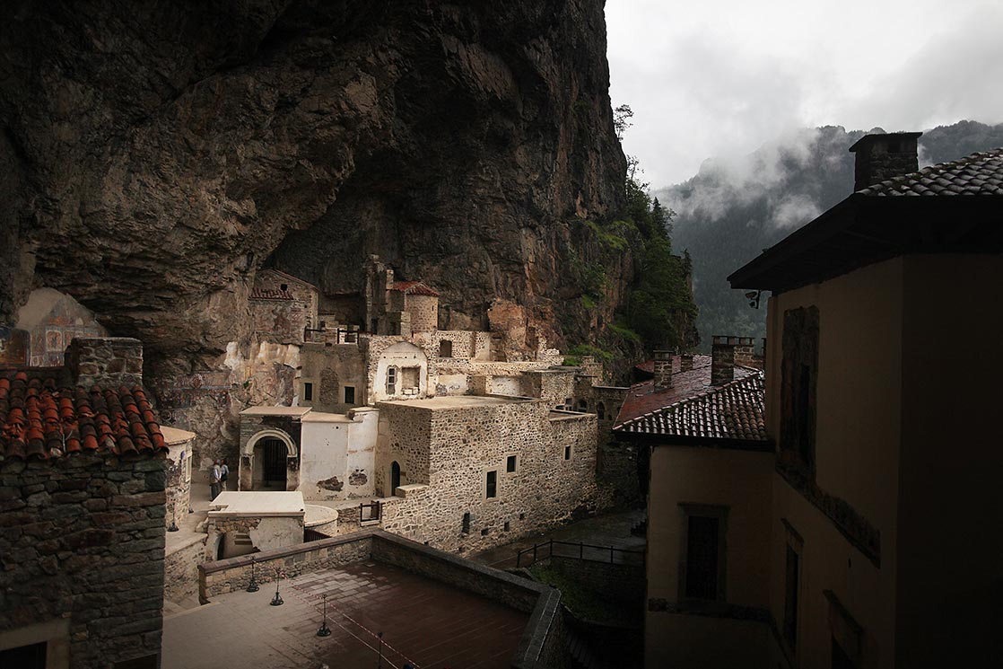 Sumela Monstery , a Greek Orthodox monastery dedicated to the Virgin Mary founded in 386 AD | TURKEY