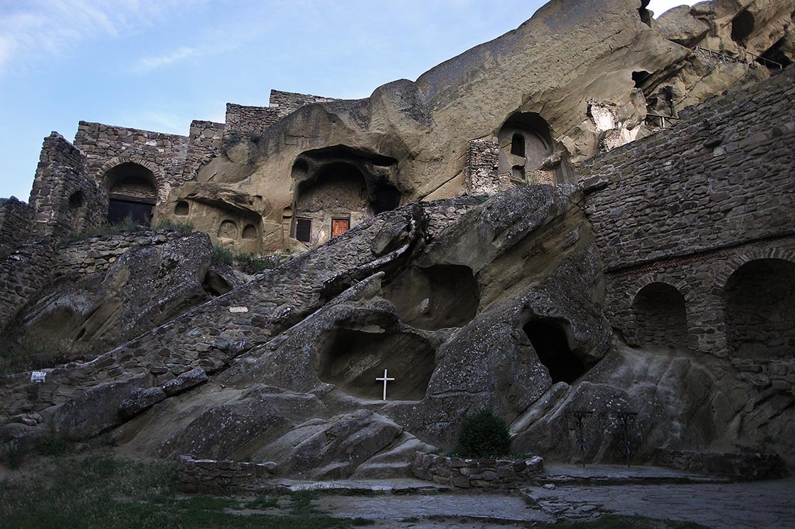 David Gareja is a rock-hewn georgian Orthodox monastery complex located in the Kakheti. The complex includes hundreds of cells, churches, chapels, refectories and living quarters hollowed out of the rock face | EASTERN GEORGIA