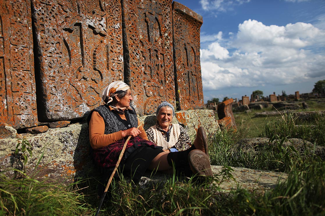Noratus cemetery is a medieval cemetery with a large number of early khachkars (a rmenian cross-stones) | ARMENIA
