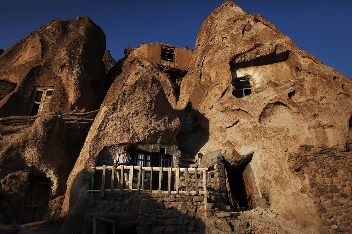 Kandovan | The troglodyte homes are locally called “Karaan”. Karaans were cut into the Lahars (volcanic mudflow or debris flow) of Mount Sahand | IRAN