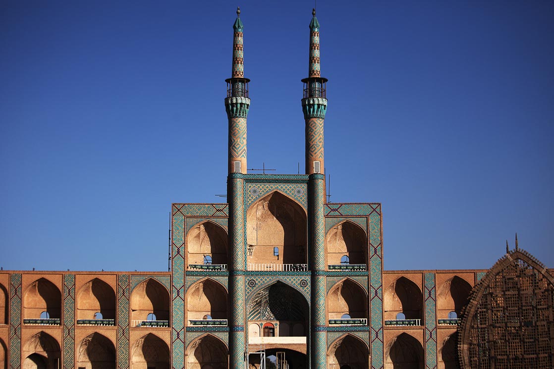 Amir Chakhmaq Complex is a prominent structure in Yazd , noted for its symmetrical sunken alcoves (16th century) | IRAN