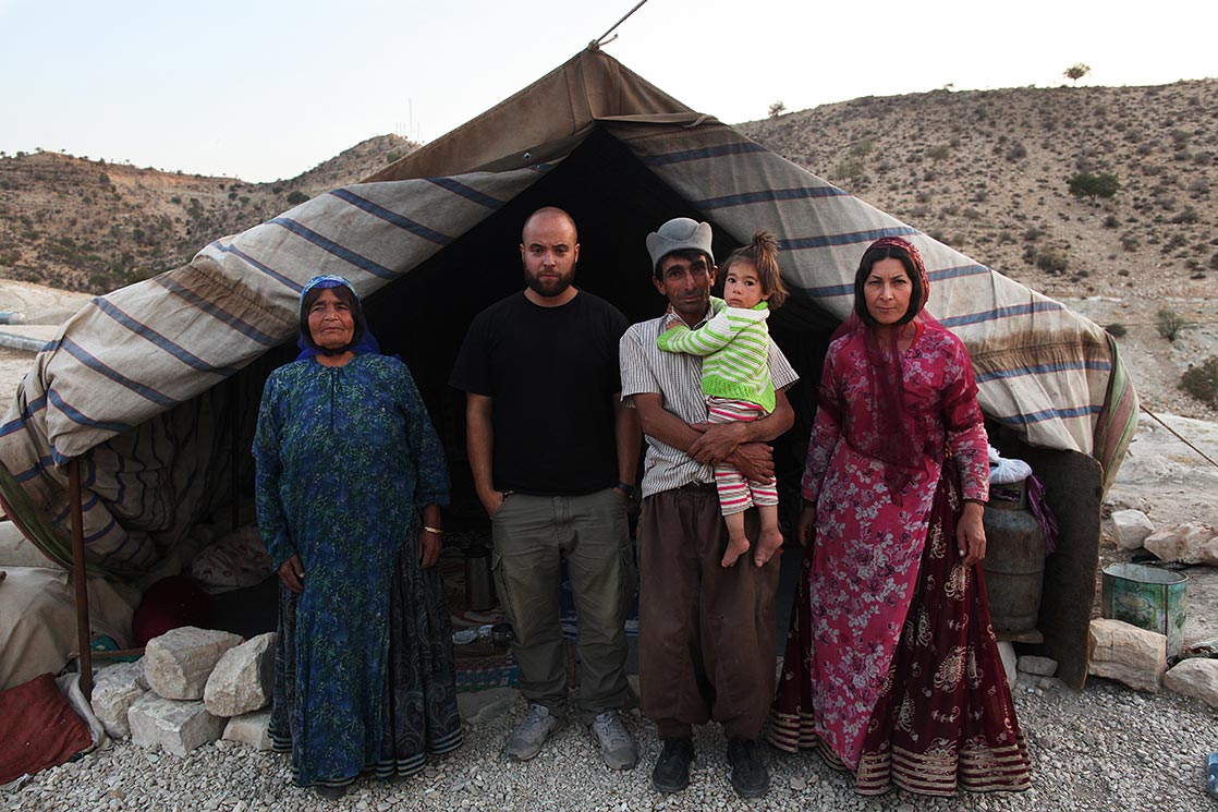 In middle of a Qashqai family. The traditional nomadic Qashqai travelled with their flocks each year from the summer highland pastures north of Shiraz roughly 480 km south to the winter pastures on lower (and warmer) lands near the Persian Gulf, to the southwest of Shiraz | I RAN