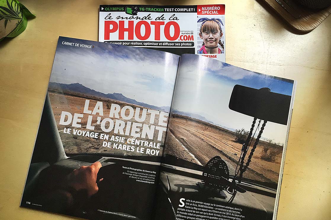Monde De La Photo (Summer 2016) > "LA ROUTE DE L'ORIENT" 14 pages of backstage