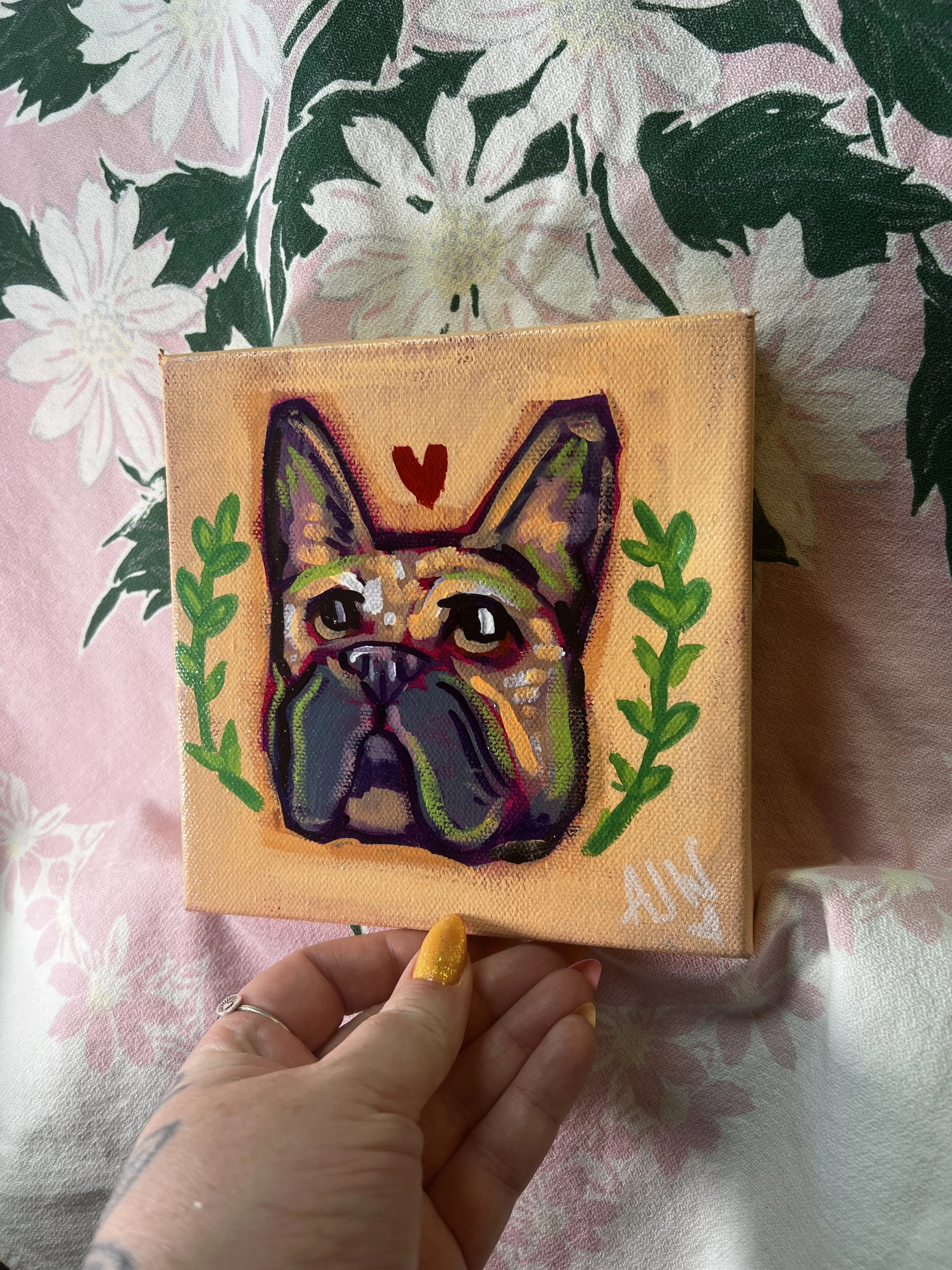 French Bulldog Painting