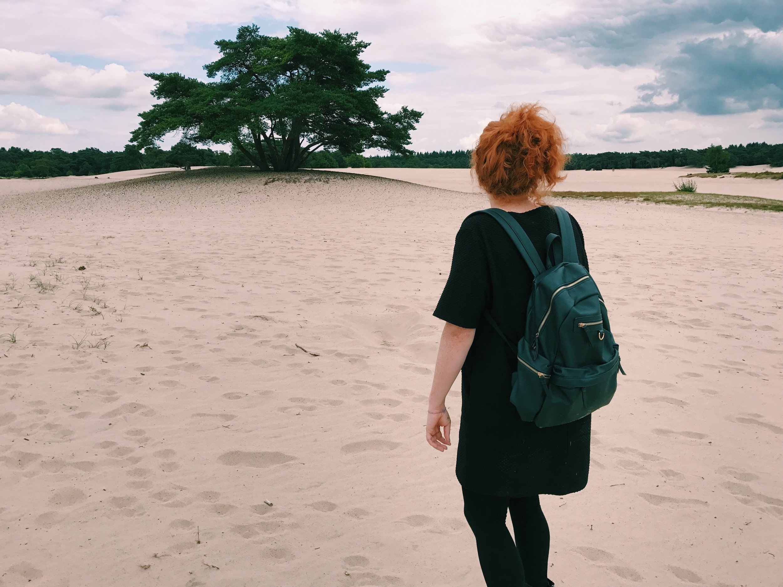 I'm half tempted to put only pictures of Yvonne in this blog just to be weird. Hahaha. (This is at the dune area I talk about in a few paragraphs) 