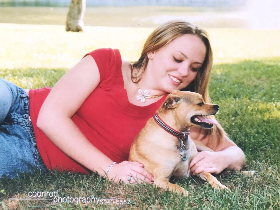 SENIOR PIX BB, with my dog Buddy 
