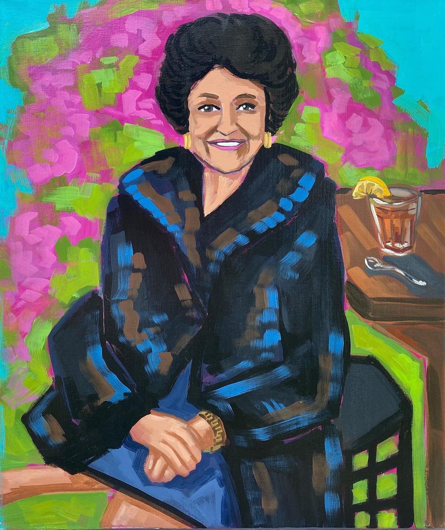 Obsessed with this portrait I did of @tamlafont &lsquo;s grandma 😍😍😍 more like this pleaseeee! Commissions are open! #commissionsopen #portraitartist