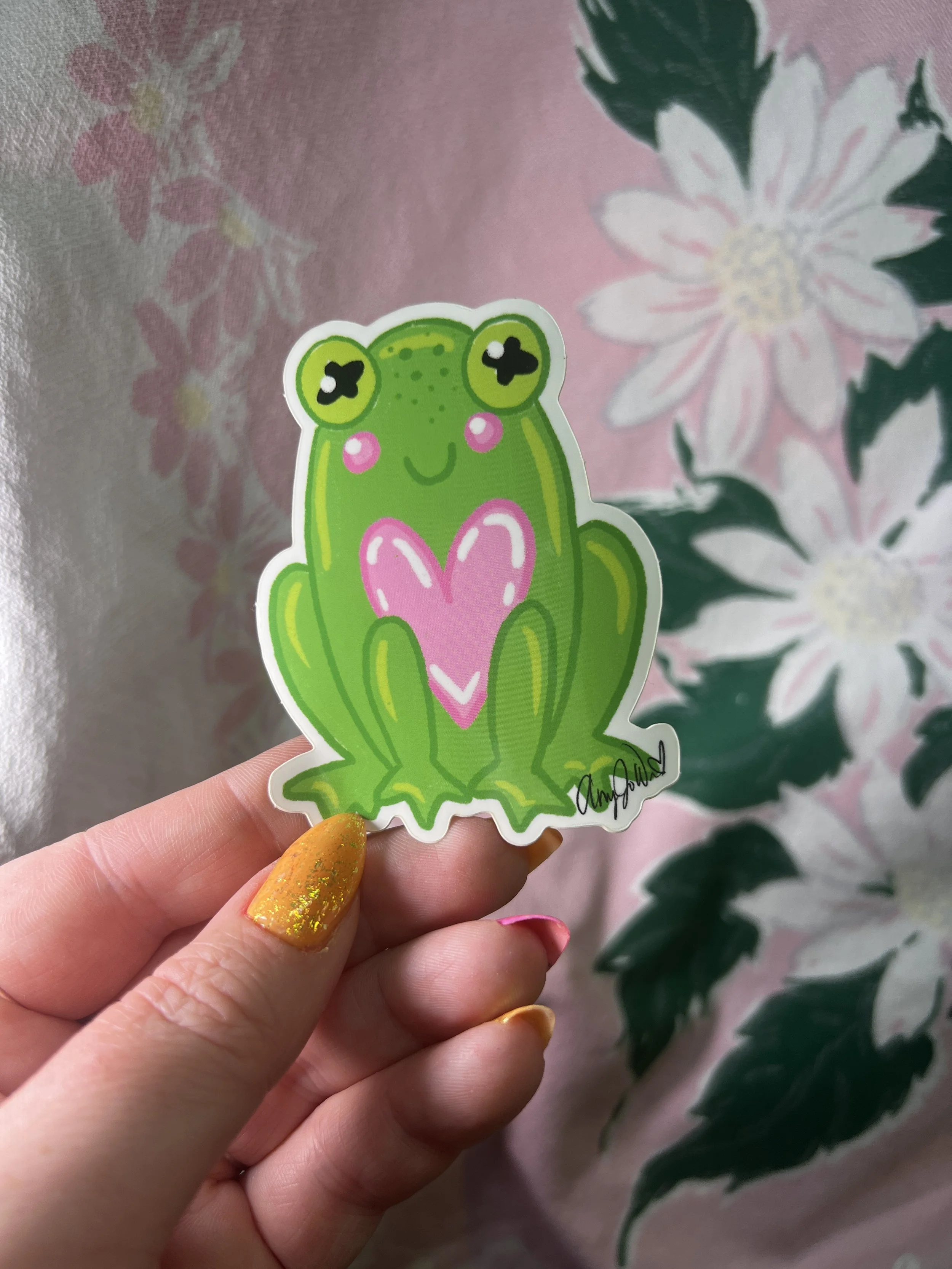 Kawaii Frog Sticker