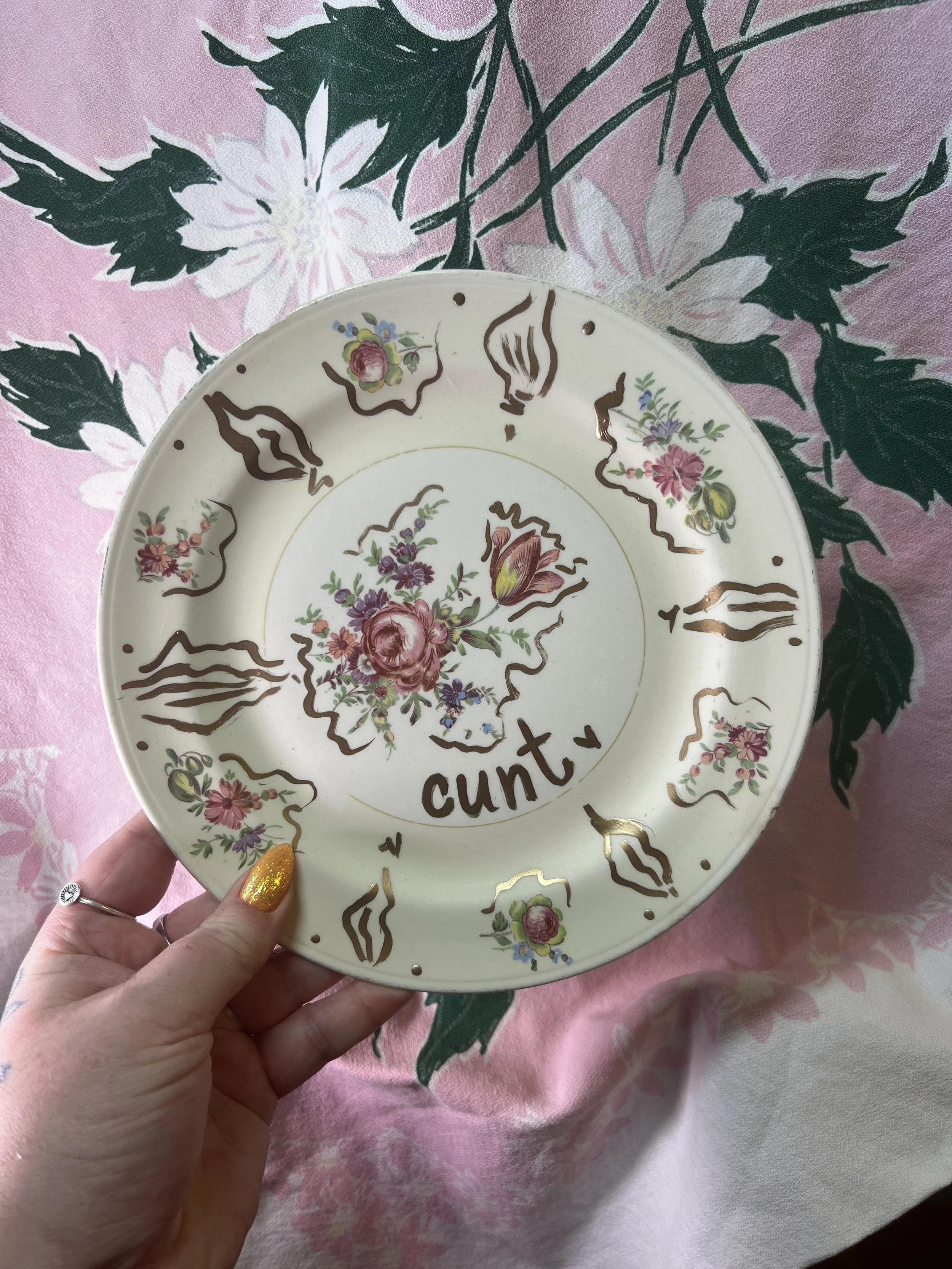 Vintage Cunt Plate small