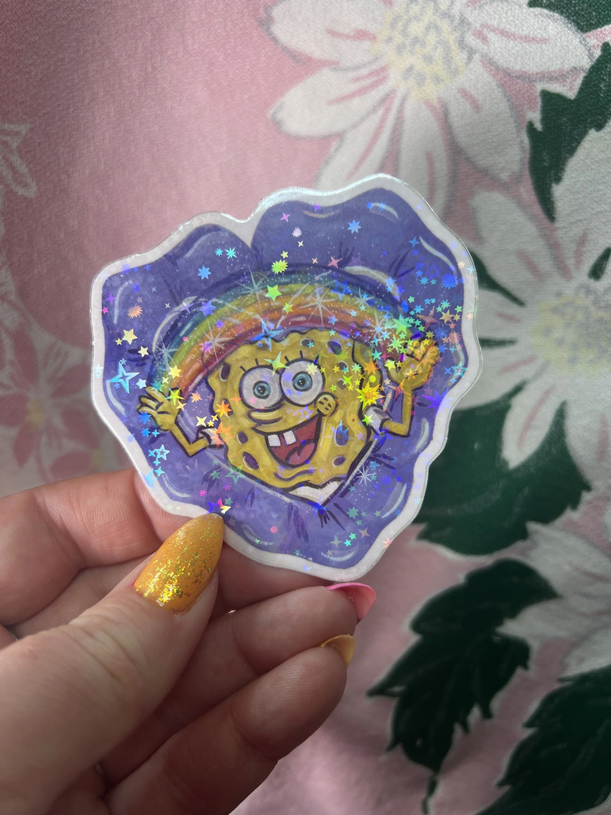 Rainbow Spongebob Sticker