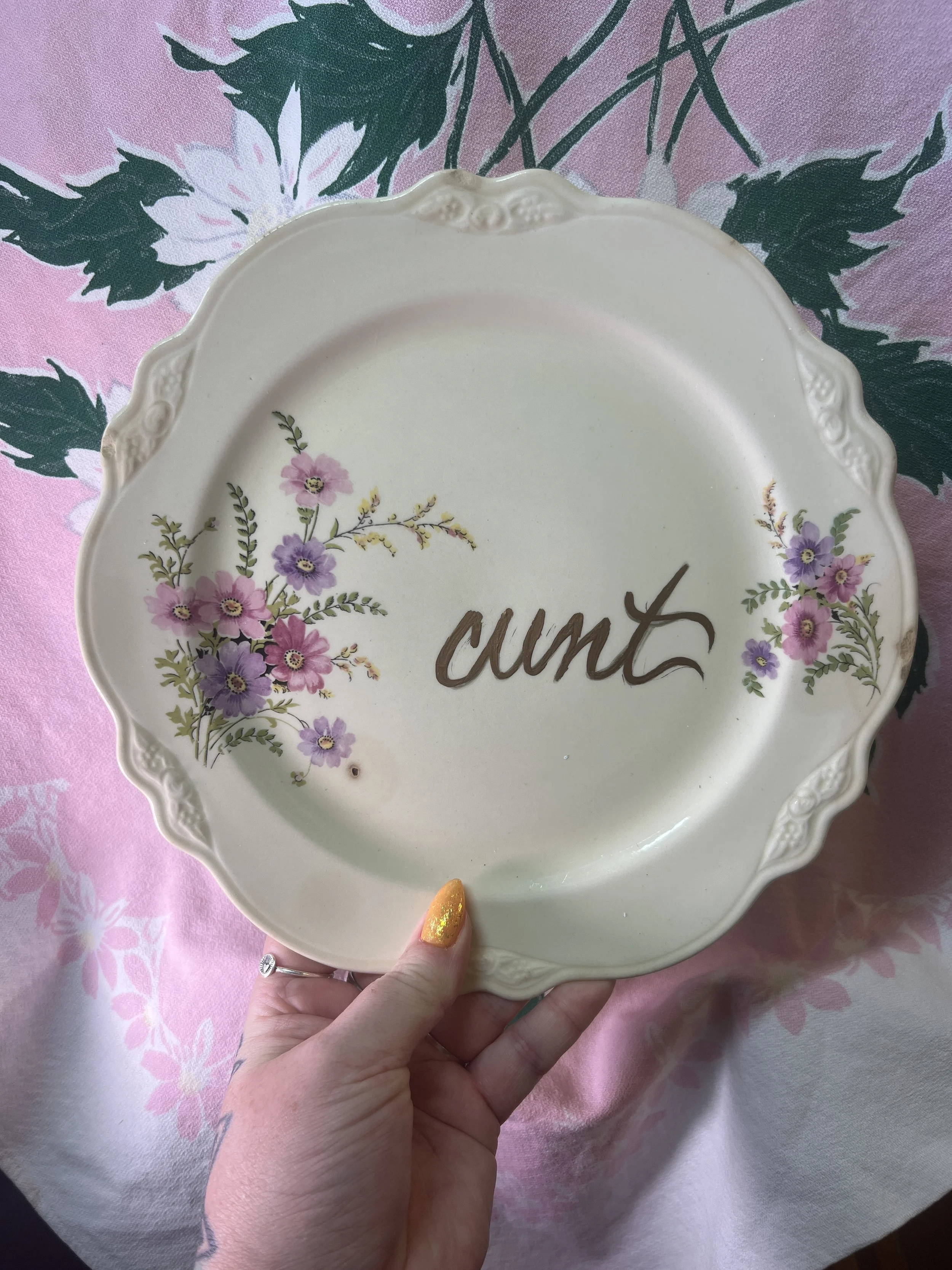 Vintage Cunt Plate