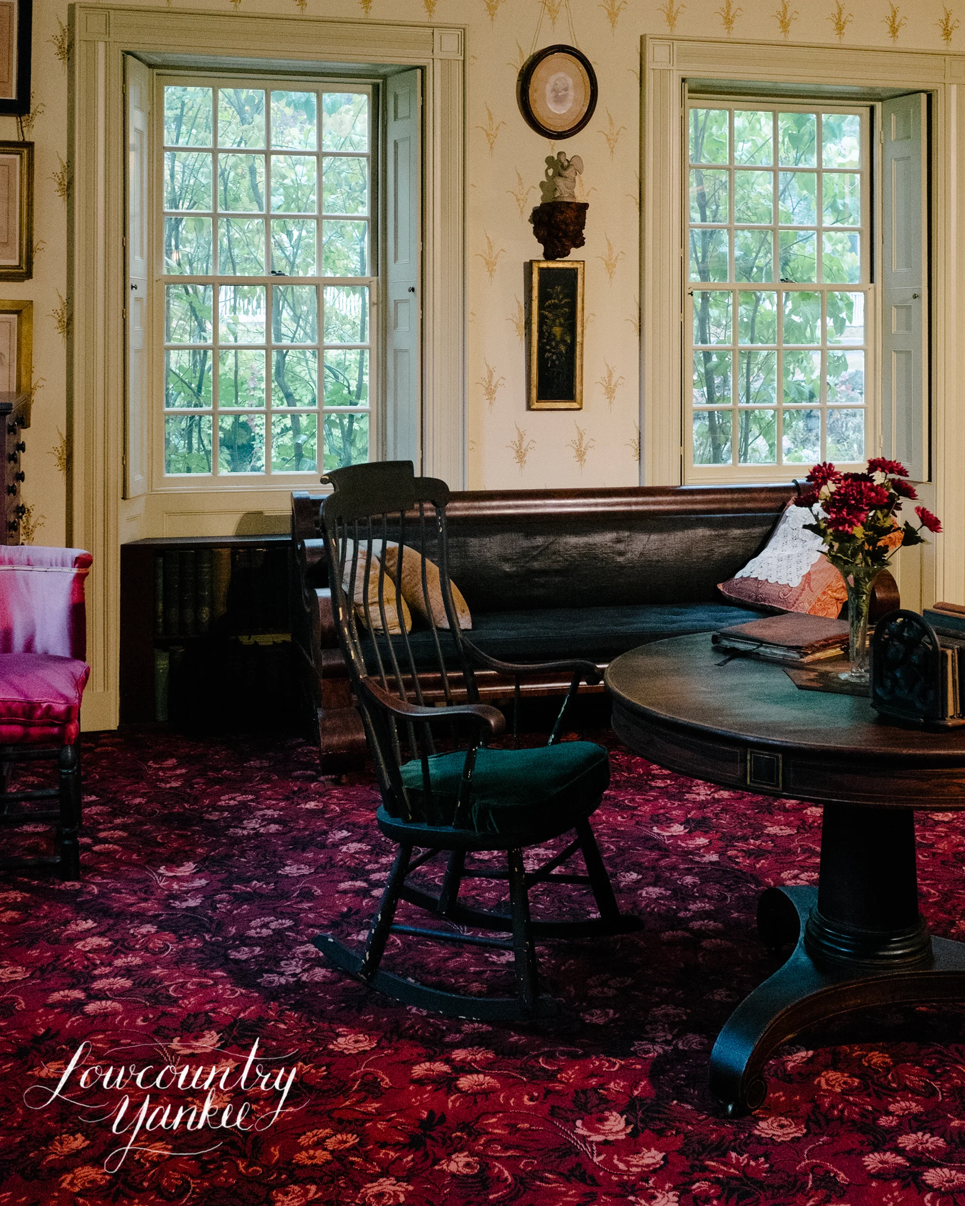 A mock-up of Ralph Waldo Emerson's study. Concord Museum.