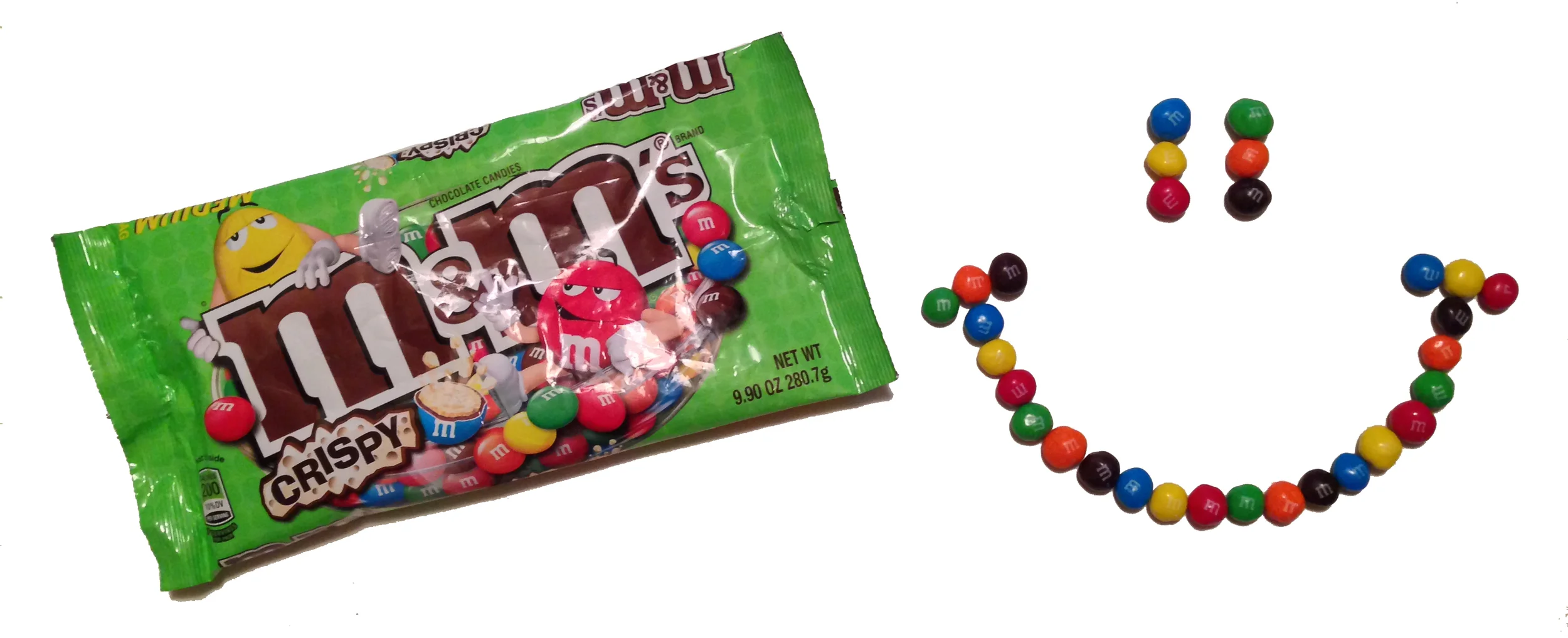 Many m&ms were consumed during the shooting of this photo.