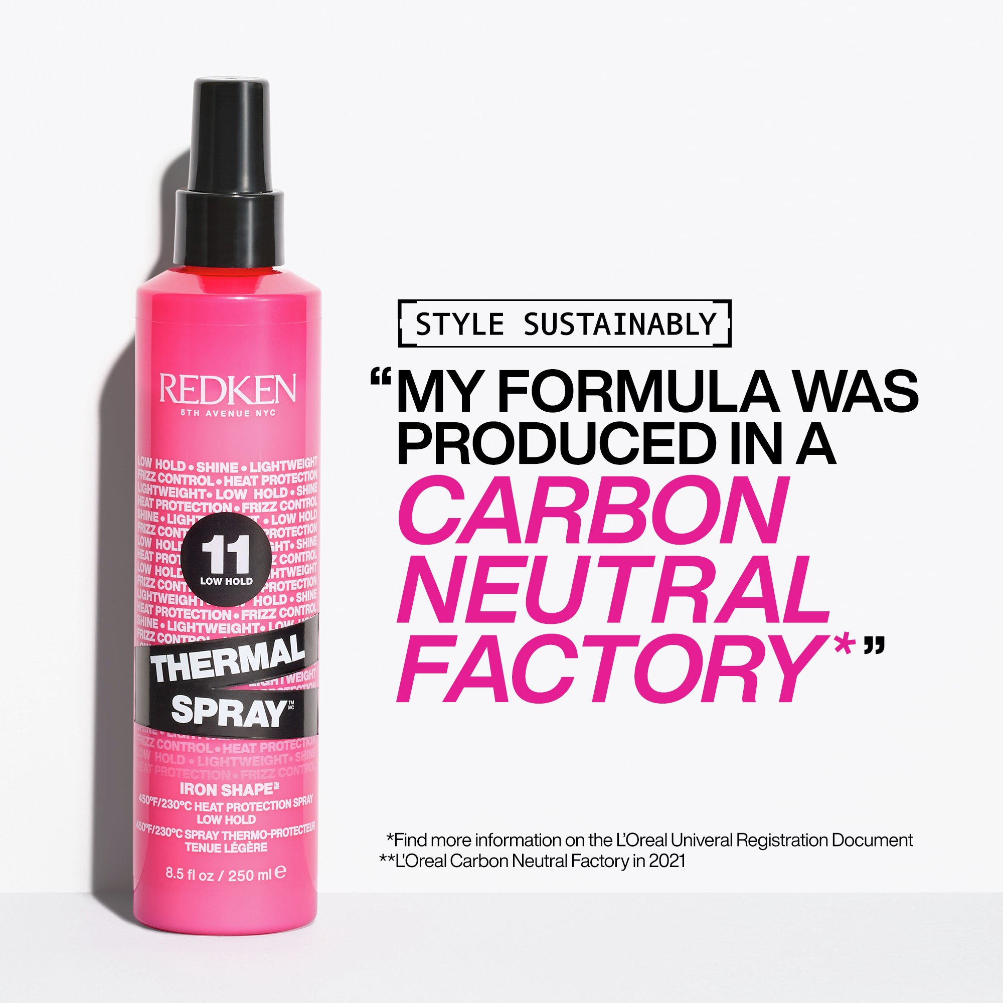 Low Hold Thermal Spray: Hair Styling Heat Protectant
