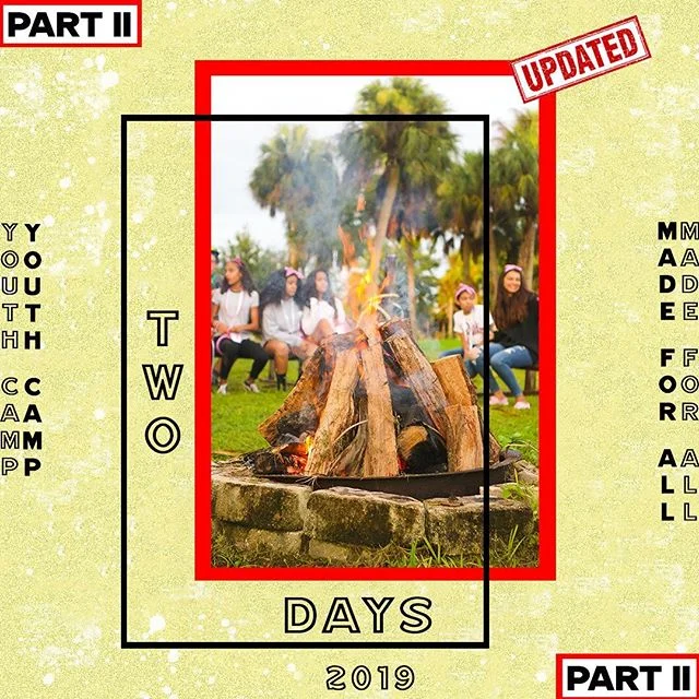 2 DAYS // Camp is almost here 🎉 Join us in prayer for all volunteers and speakers! We believe God will use them to make a difference in the lives of our youth 🙌