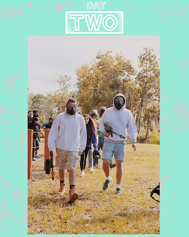 After having an amazing first night, We kicked off Day two off strong with a full day of fun activities including Sessions, Paintball, Free time, Worship, and Tag teams.
