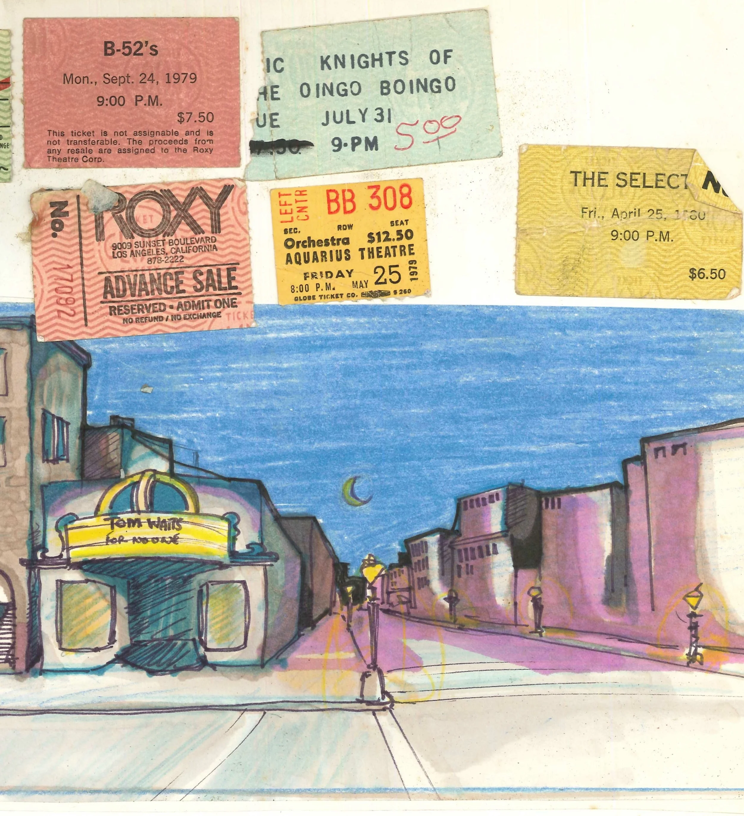 Concert tix and early TWFNO design