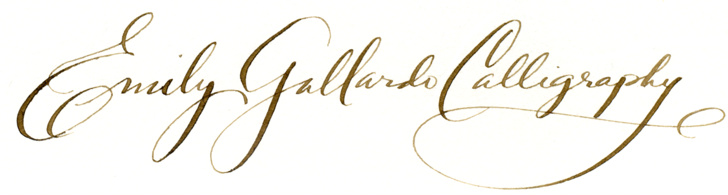 Emily Gallardo - Boston Calligrapher