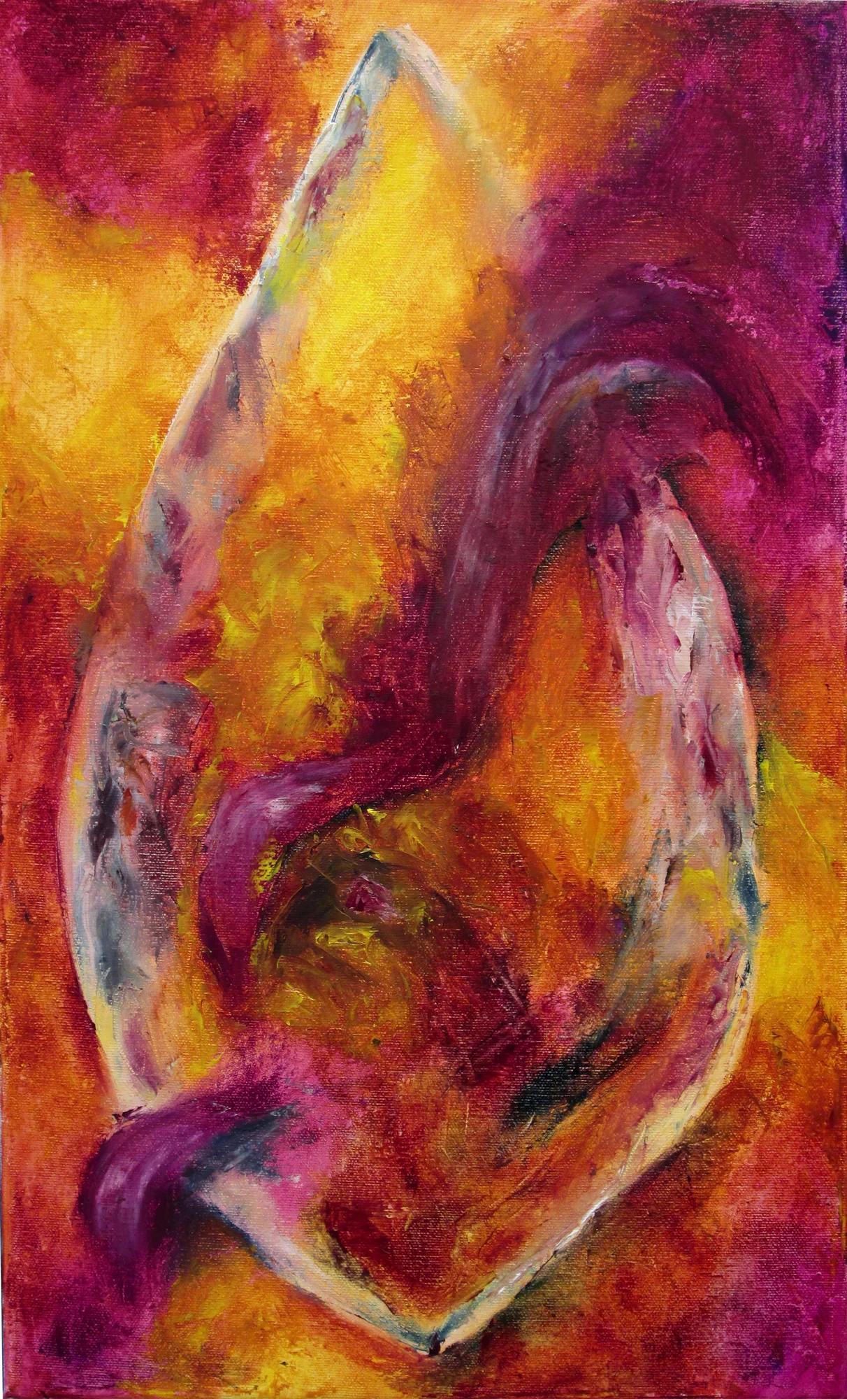   St. Anne  Oil on canvas 20" x 12" 