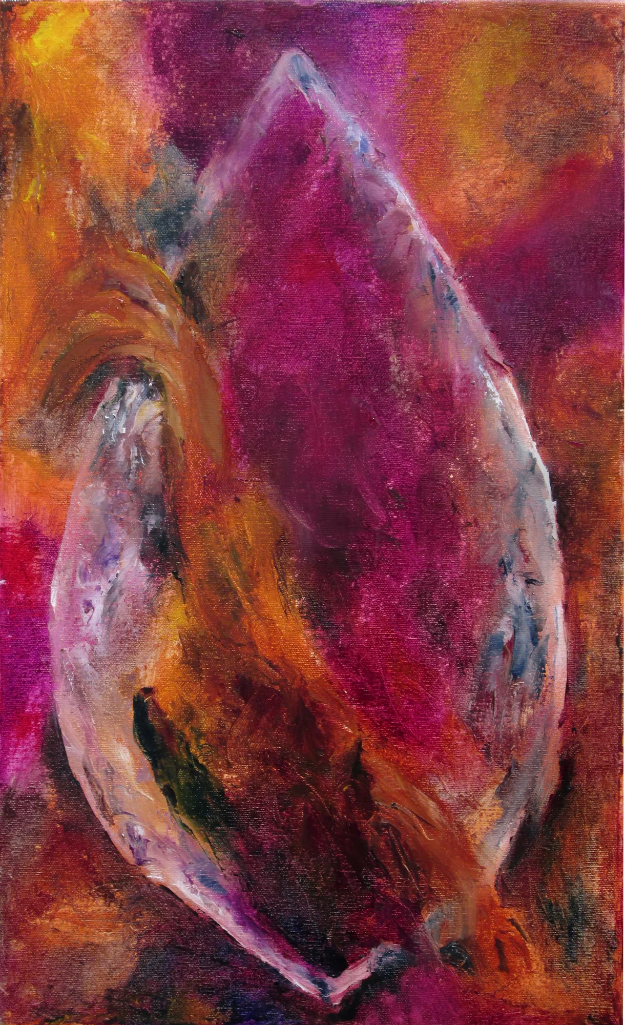   Mary Magdalen  Oil on canvas 20" x 12" 