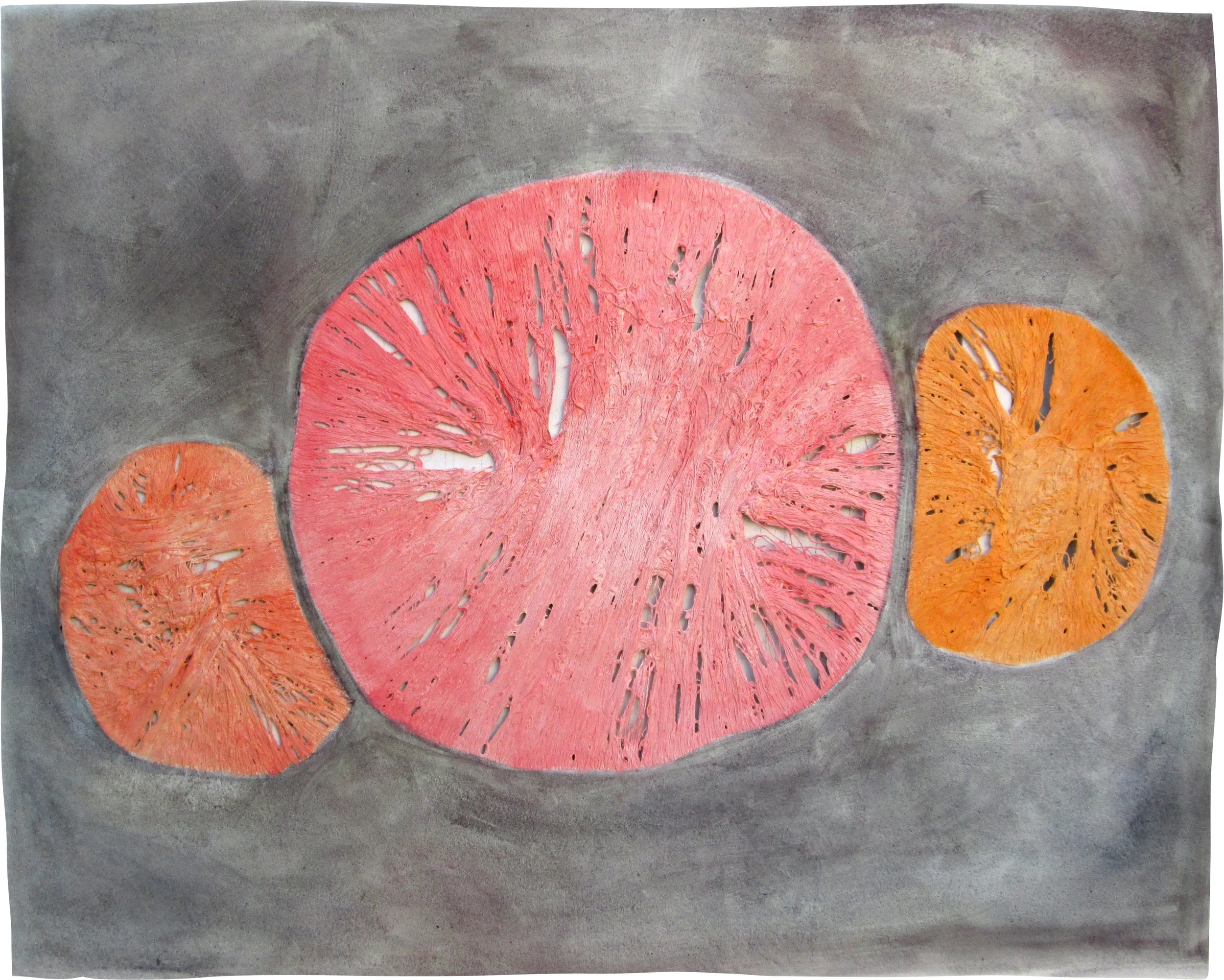 SILENT OBJECT IV <br>Oil on unstretched canvas <br>28" x 36"