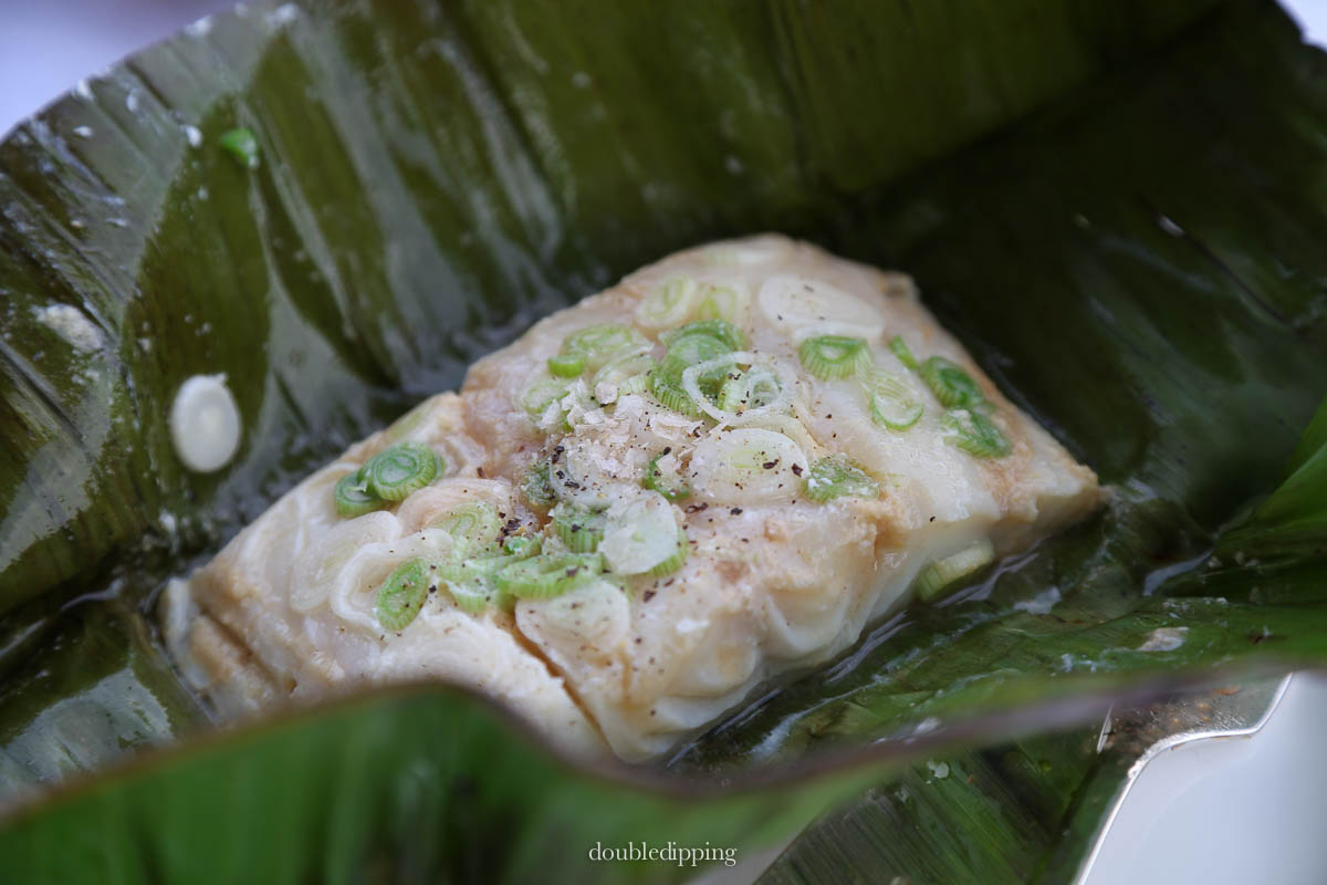 Miso Codfish in Banana Leaf