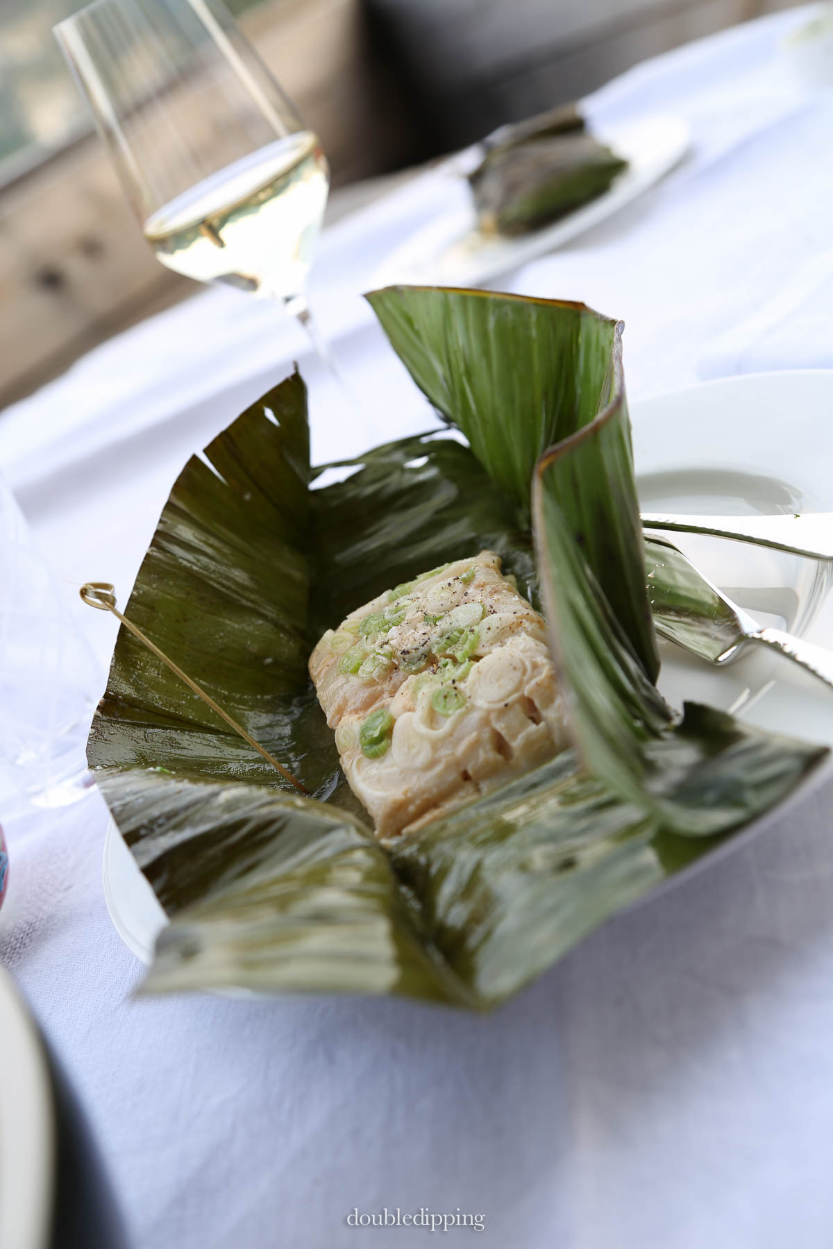 Miso Codfish in Banana Leaf