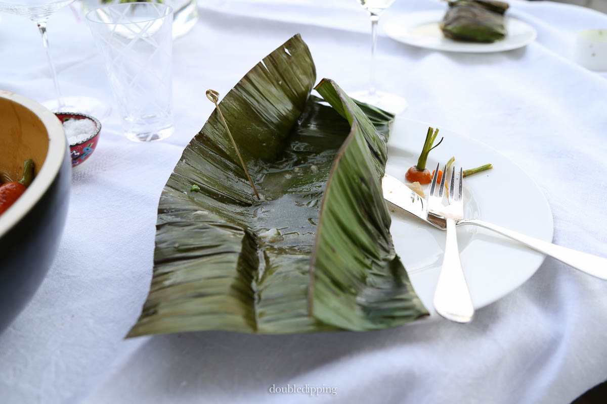 Miso Codfish in Banana Leaf