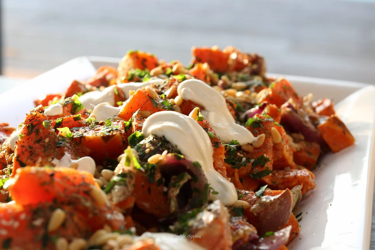 Baked Squash with Red Onion and Za'atar