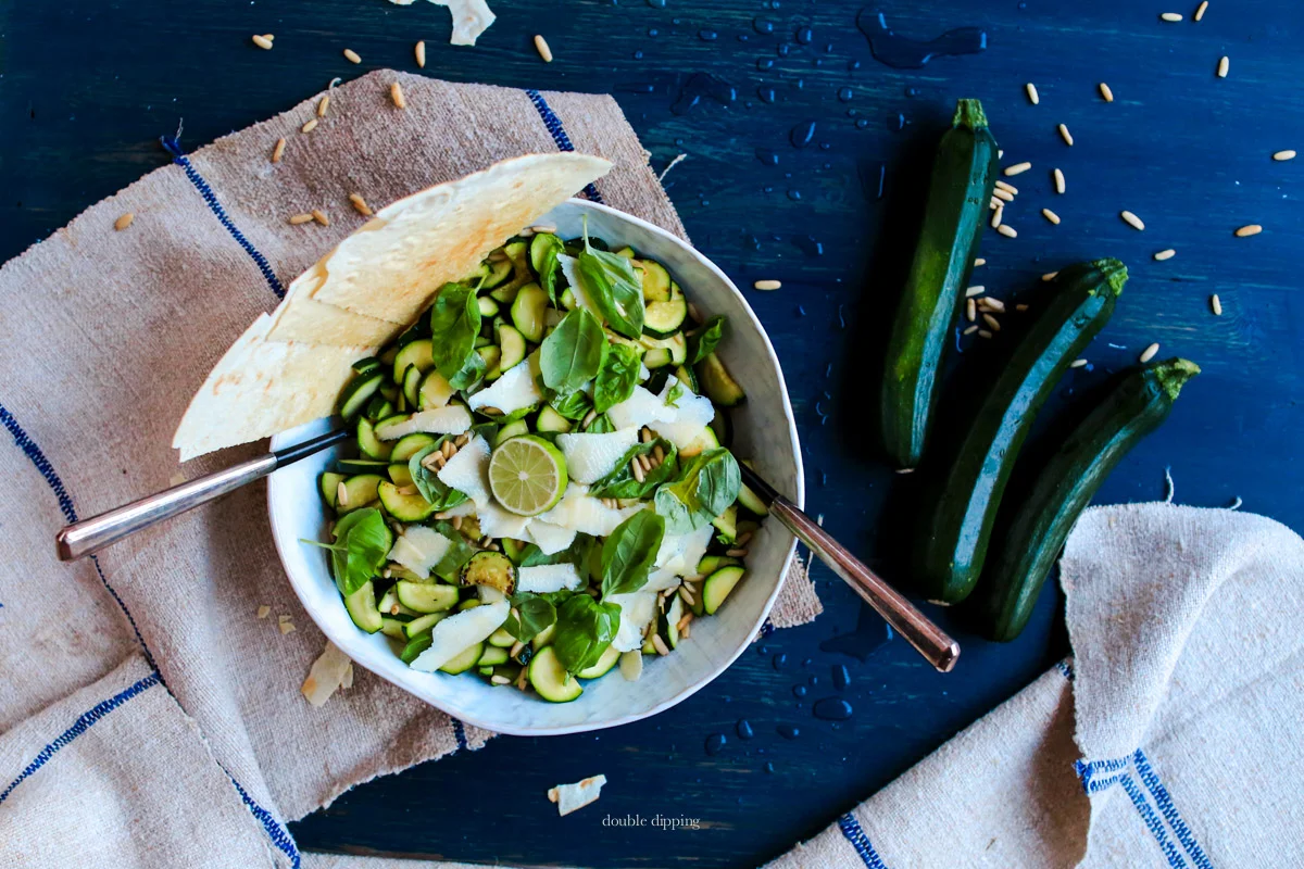 Zucchini Pine-nut Salad