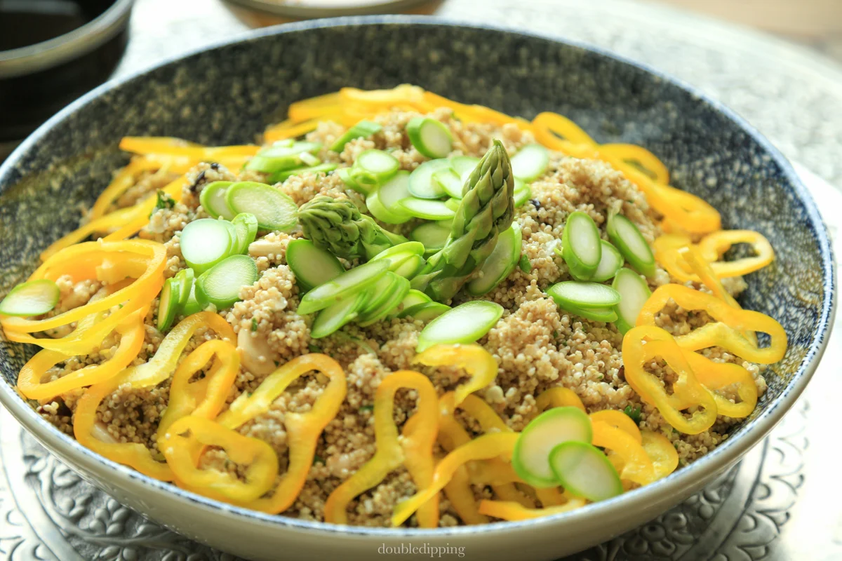 Quinoa Salad with Eggplant and Lemon