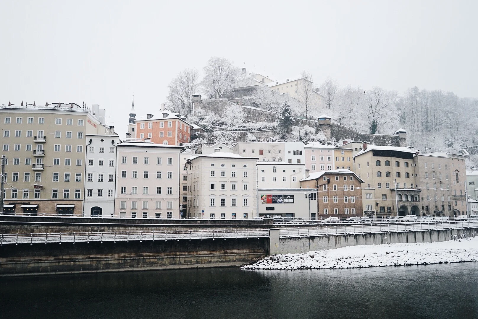 Snowfall in Salzburg