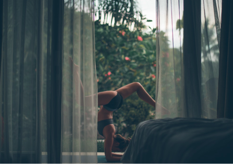 The private suites are perfect for a little self practice!