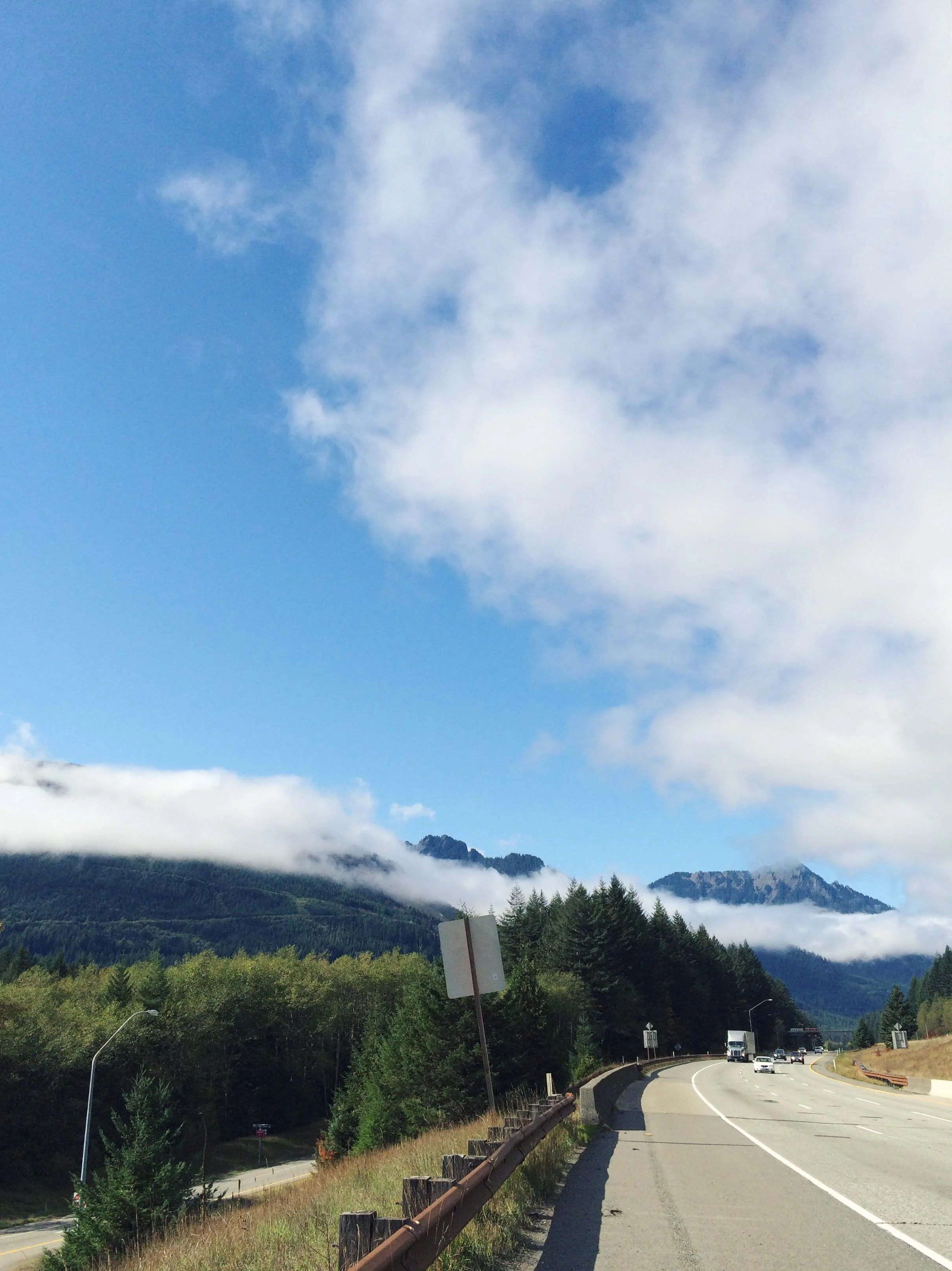 Highway 90 through the Cascade Mountians
