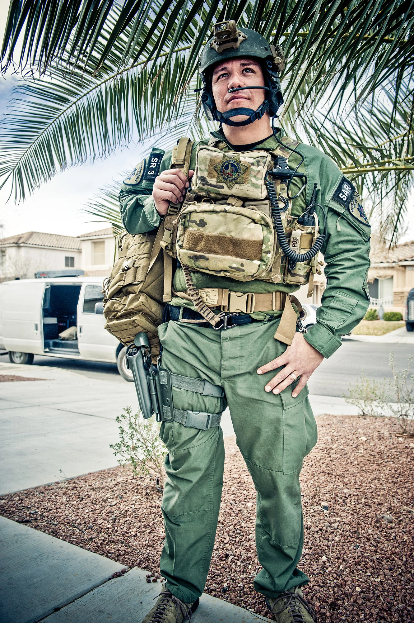 Officer David Vanbuskirk, 36, of Henderson, Nevada, was killed on July 23, 2013, when he fell during a nighttime aerial rescue mission in Las Vegas, Nevada. Vanbuskirk had been employed with the Las Vegas Metropolitan Police Department since 1999 and joined the elite Search and Rescue Team in 2007. Vanbuskirk is survived by his wife, Adriana; sister, Jenny; and mother, Pat. He is preceded in death by his father, Red; and brother; Michael.
