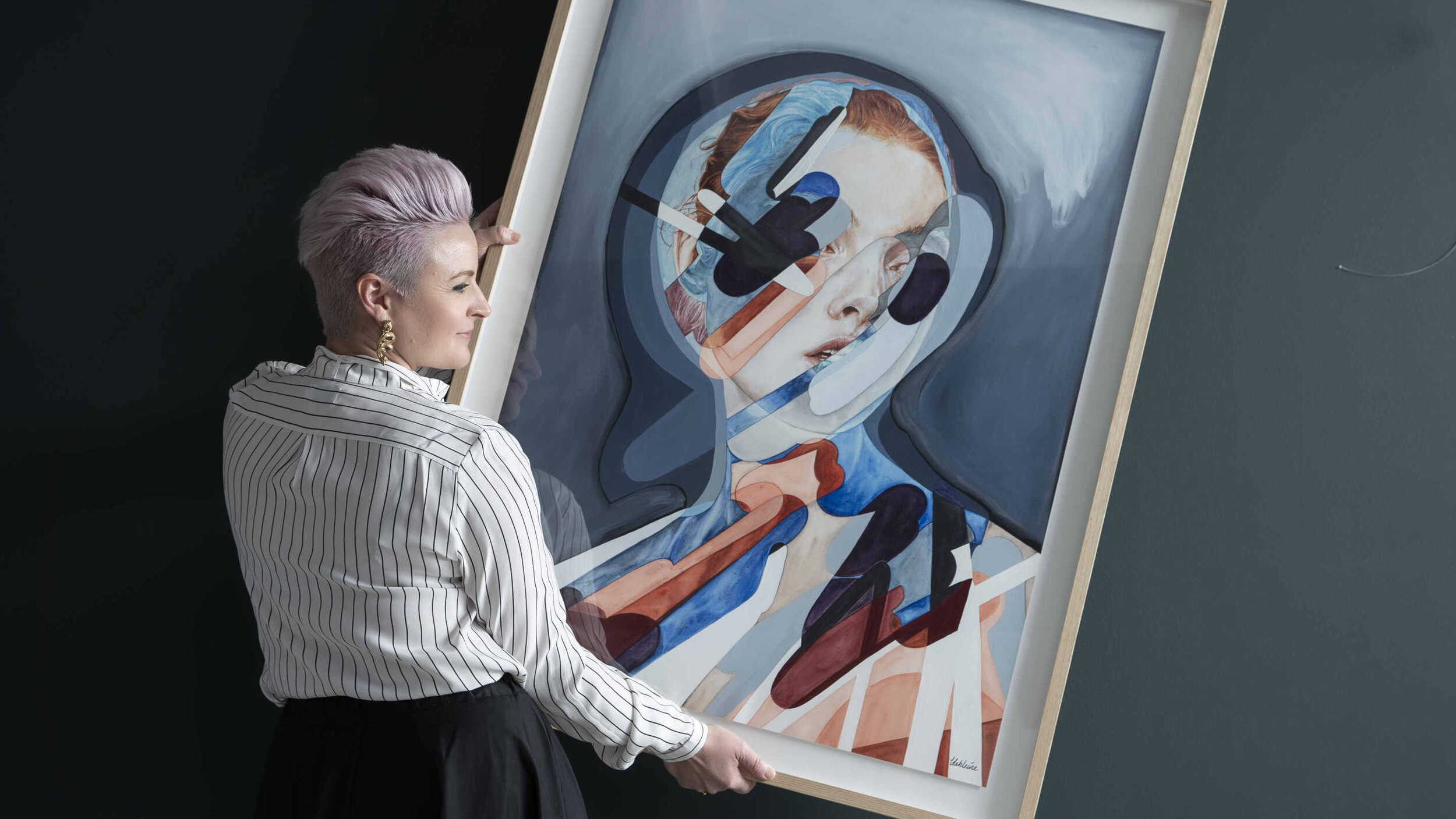  Sophie Vander with  Synthetic  2019 featured in  The Australian Financial Review  2020. Photo credit: Louie Douvis 