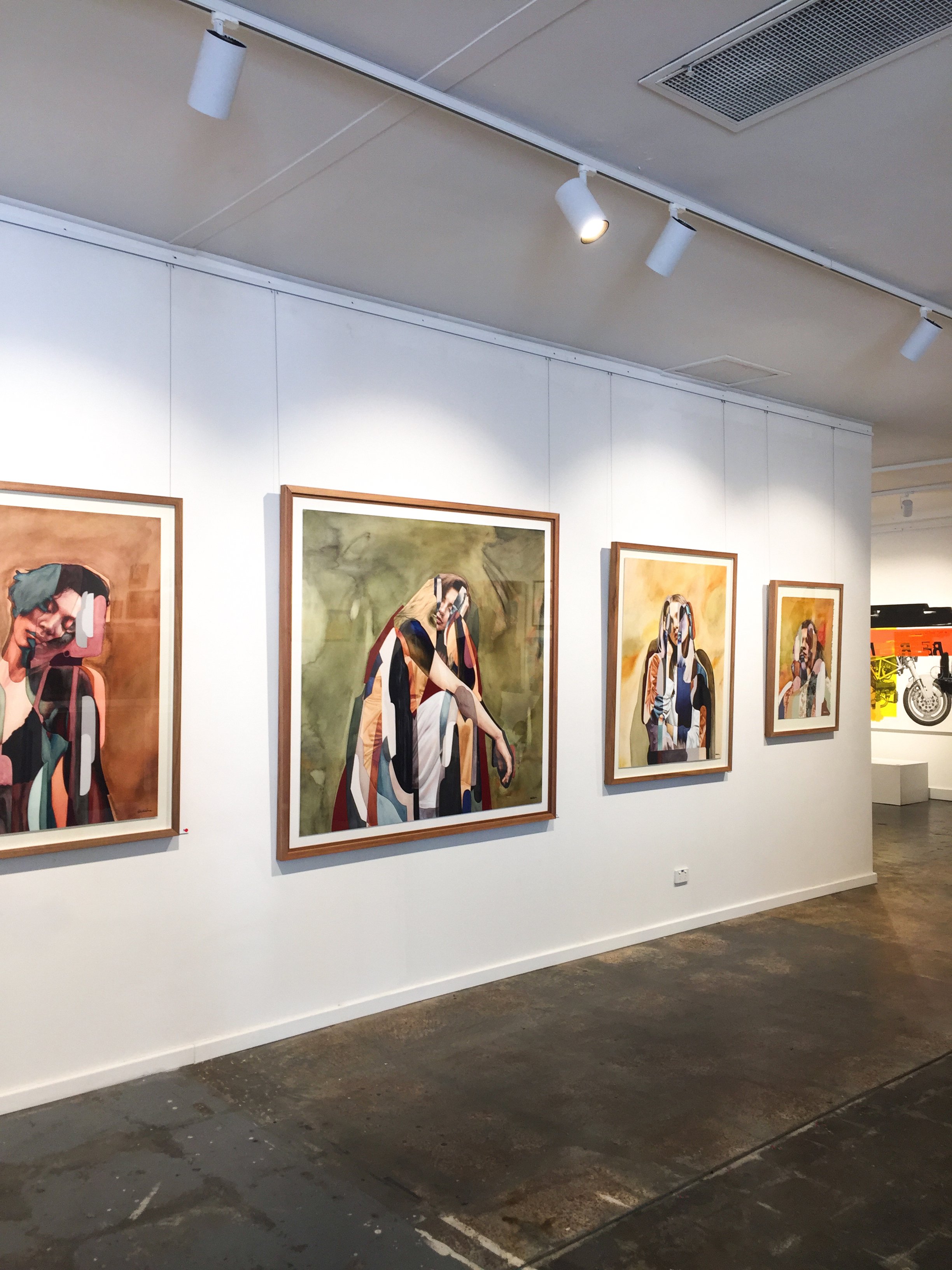  Install of  Young Guns on the Left  at Linton and Kay Galleries in West Perth 