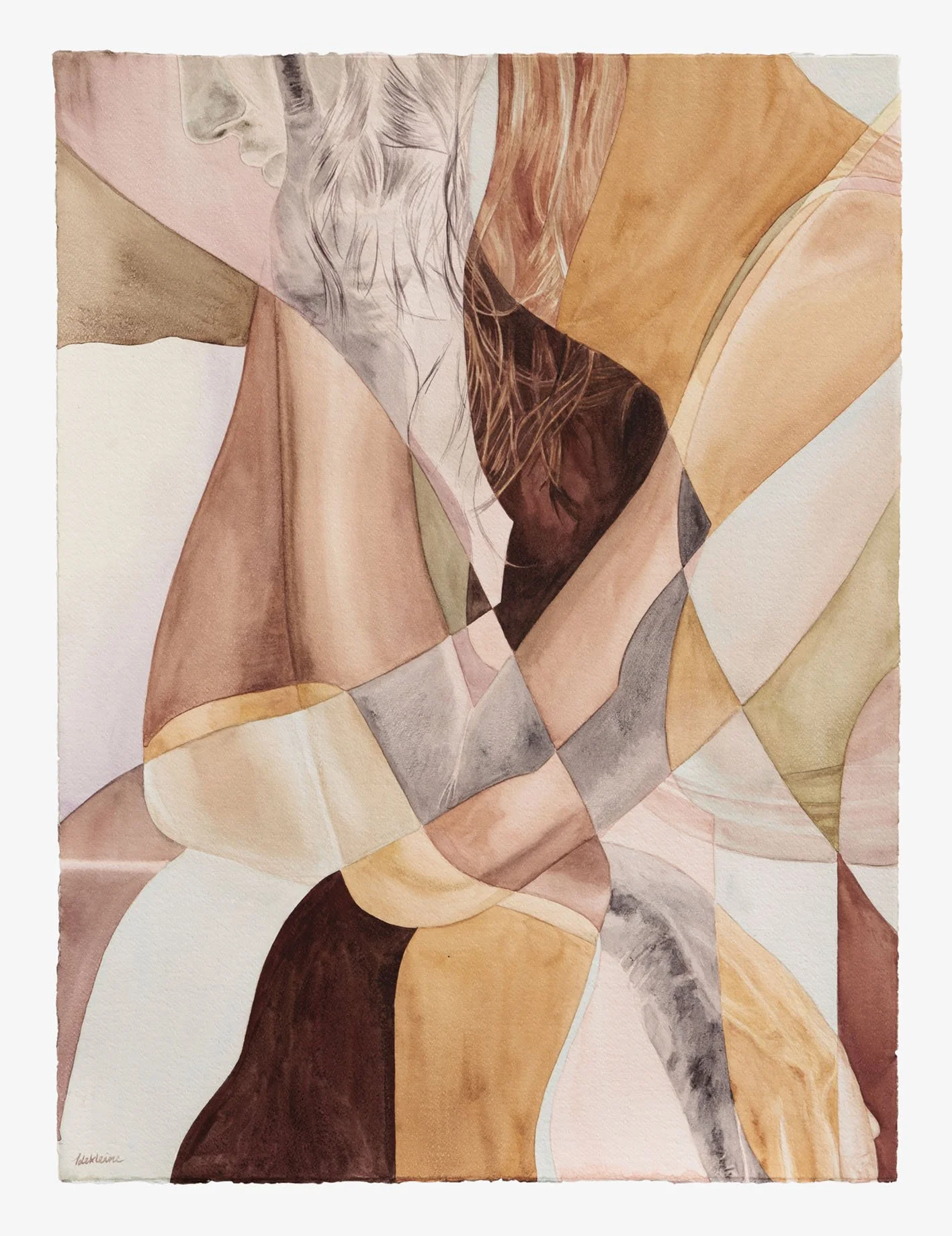   From the marble skies  2025, 56 × 760cm, Watercolour, Gouache and Acrylic on Paper  SOLD 