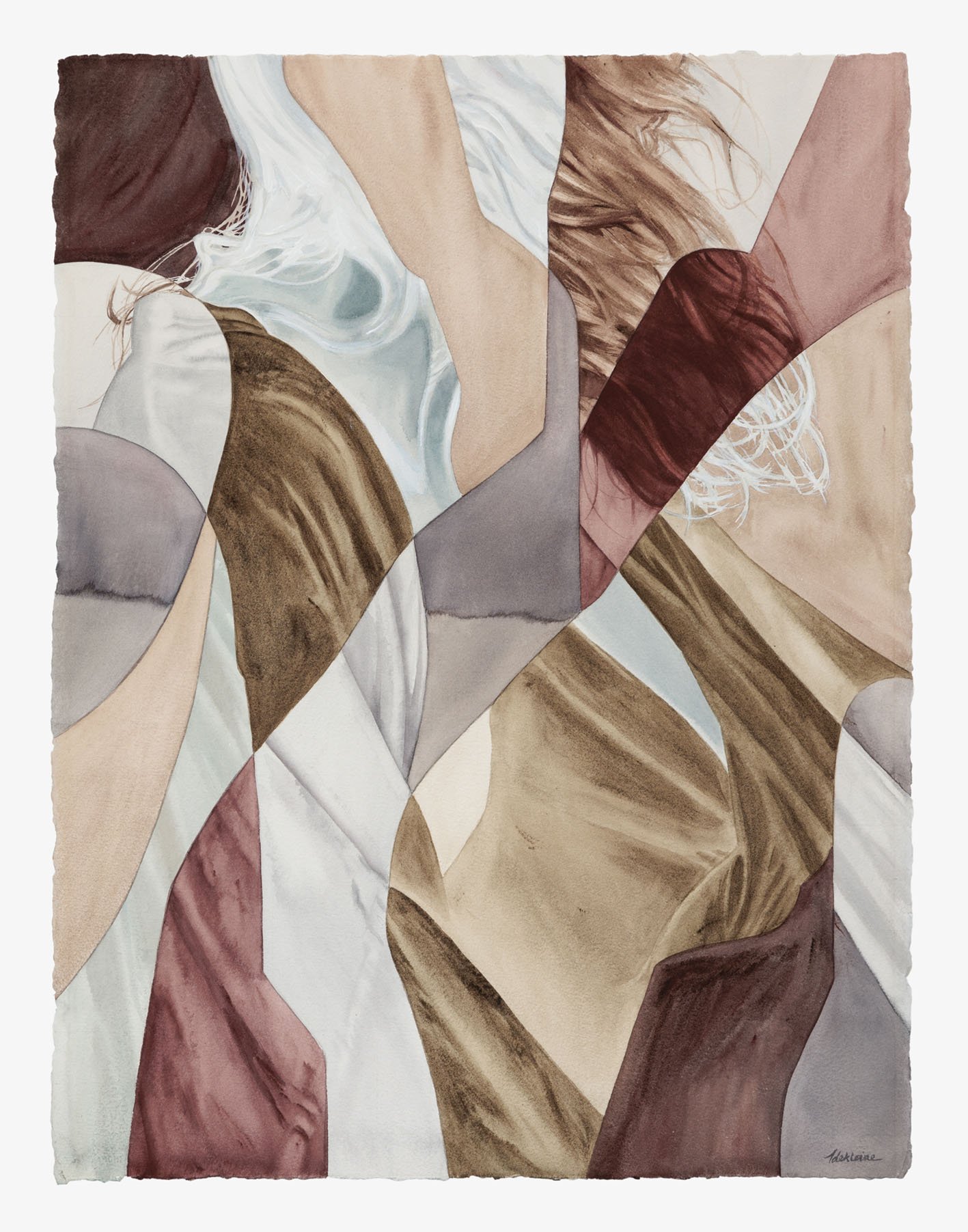   In Turn  2025, 56 × 76cm, Watercolour, Gouache and Acrylic on Paper  SOLD 