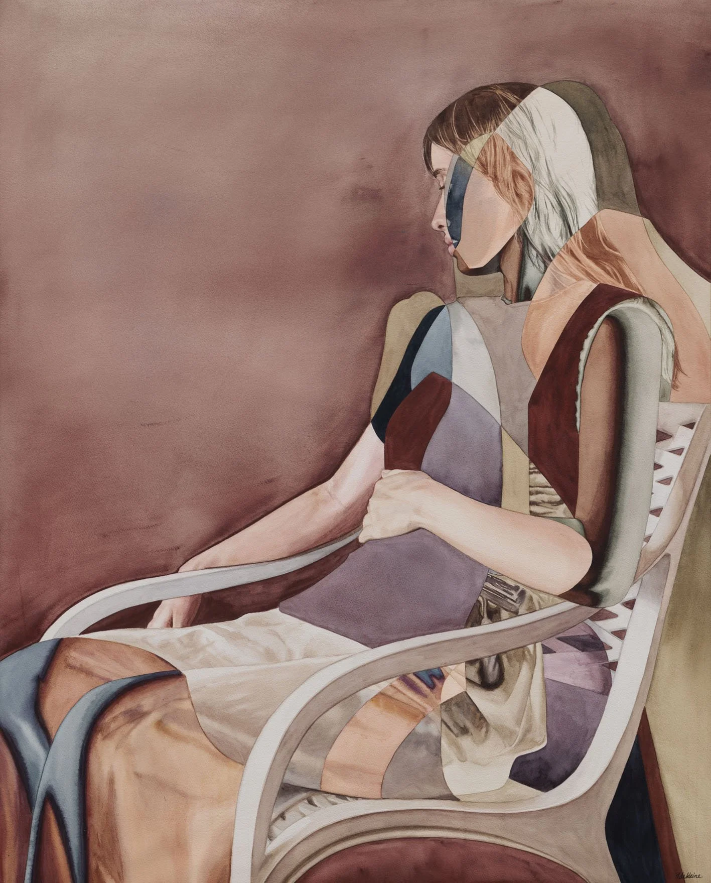   Until Then  2025, 90 × 113cm, Watercolour, Gouache and Acrylic on Paper  SOLD 