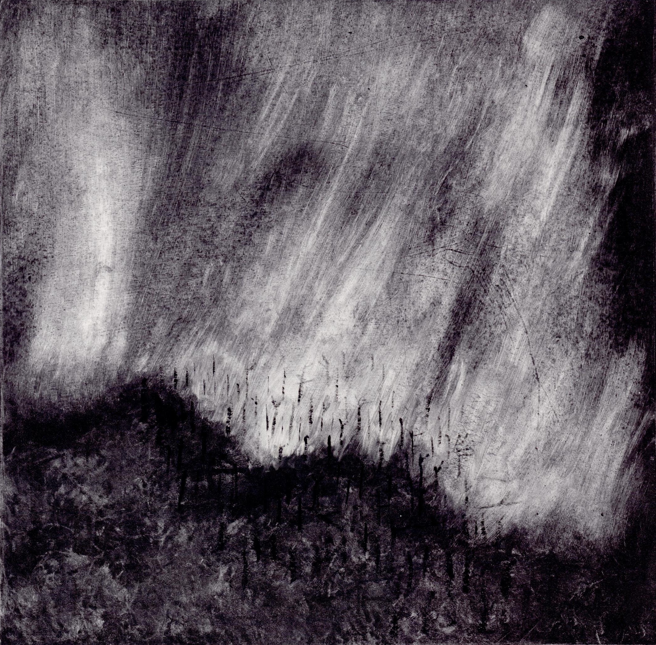 Fire Sweeps a Hill