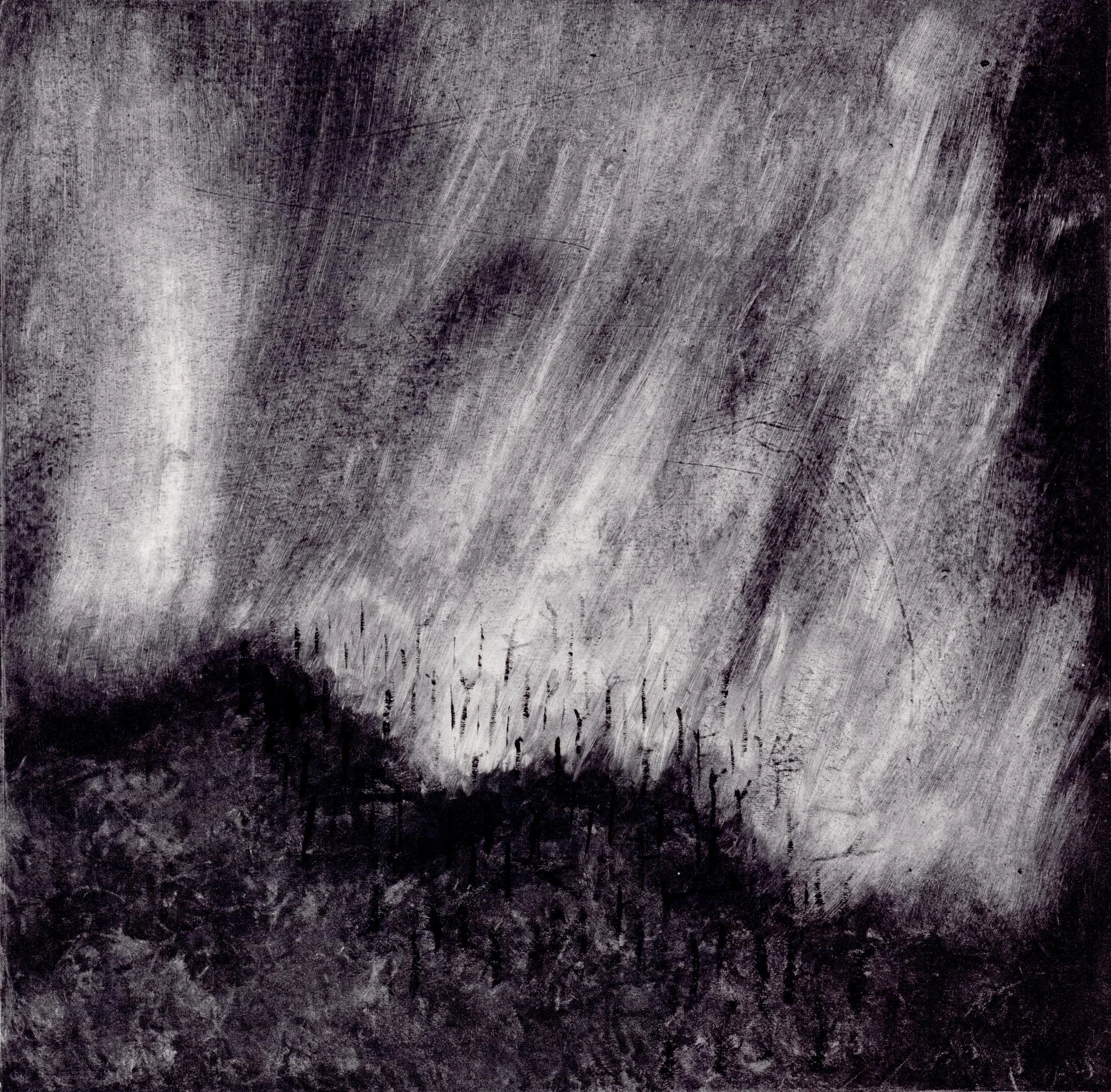 Fire Sweeps a Hill