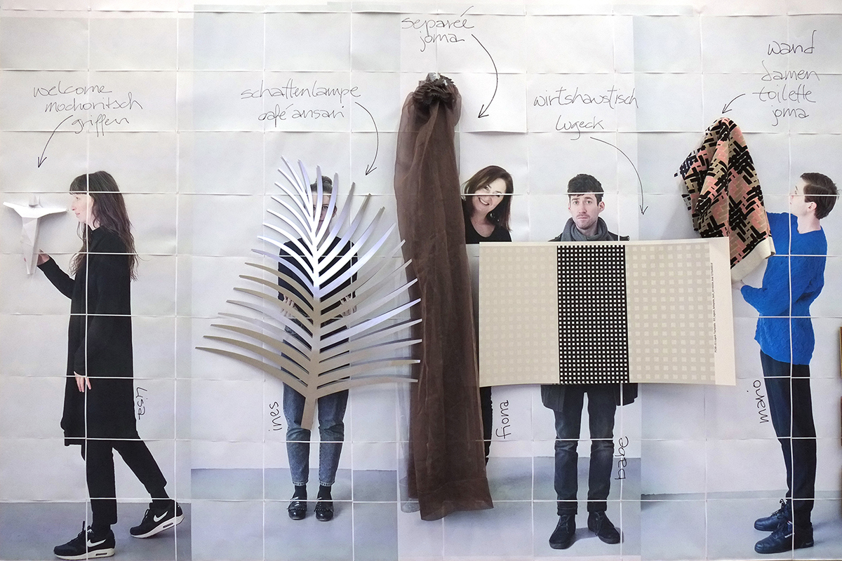 exhibition of the workflow of the studio