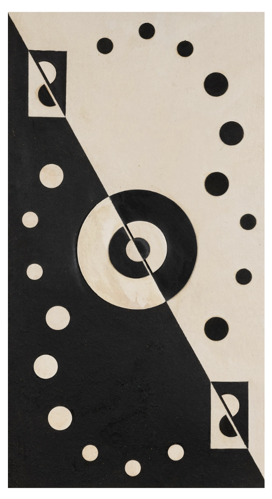 Lolo Soldevilla, 'Vertical, nº2' (1957), oil and wood relief on board – original art for sale and art rental