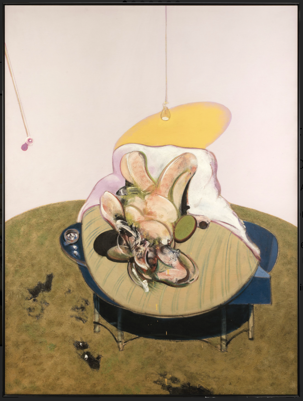 Francis Bacon, Lying Figure Q2A, 2015, large limited-edition HENI giclée print on aluminium panel, available for sale and art rental in London