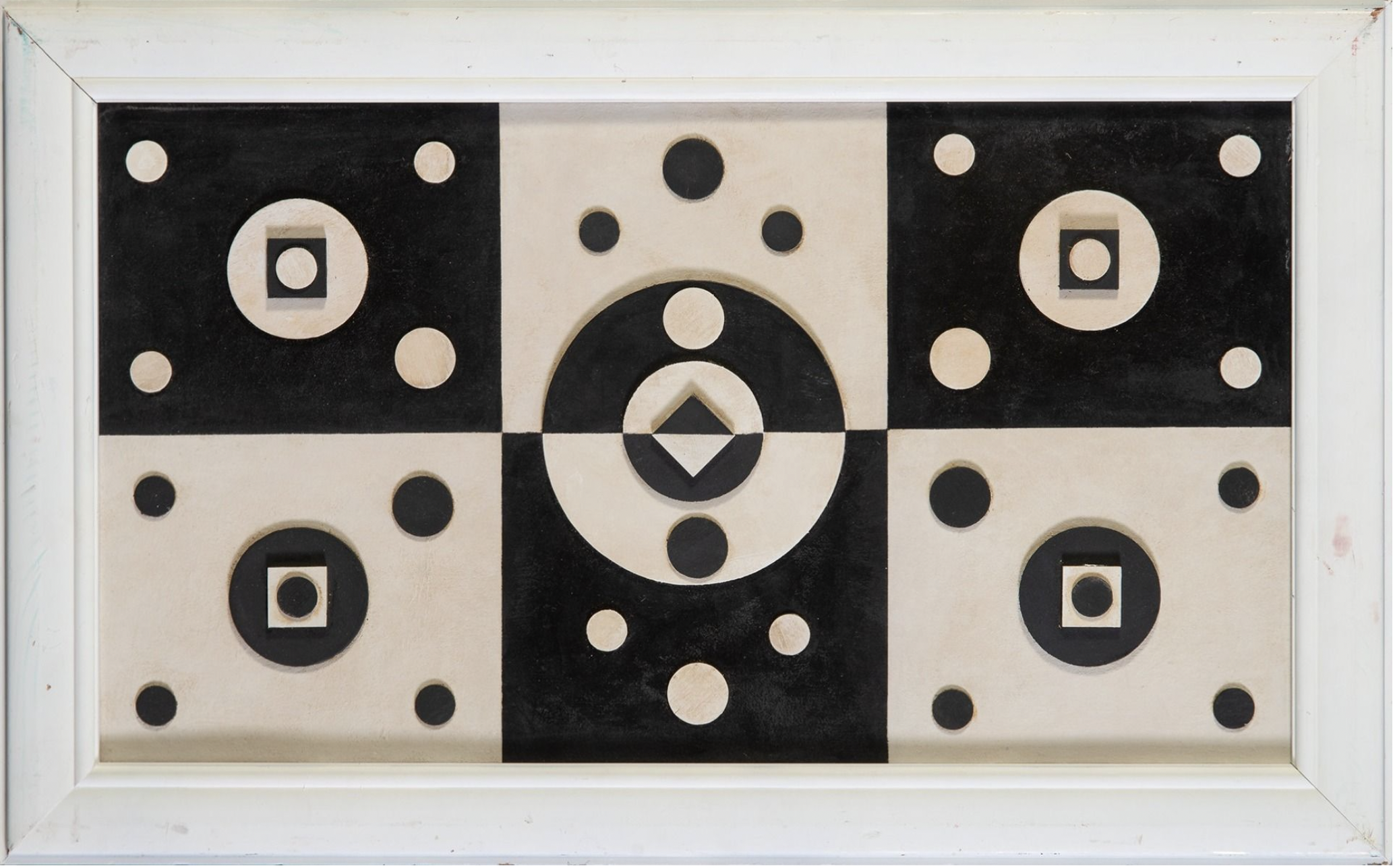 Lolo Soldevilla Untitled, 1956 wood collage on board original Concrete Art For Sale For rent