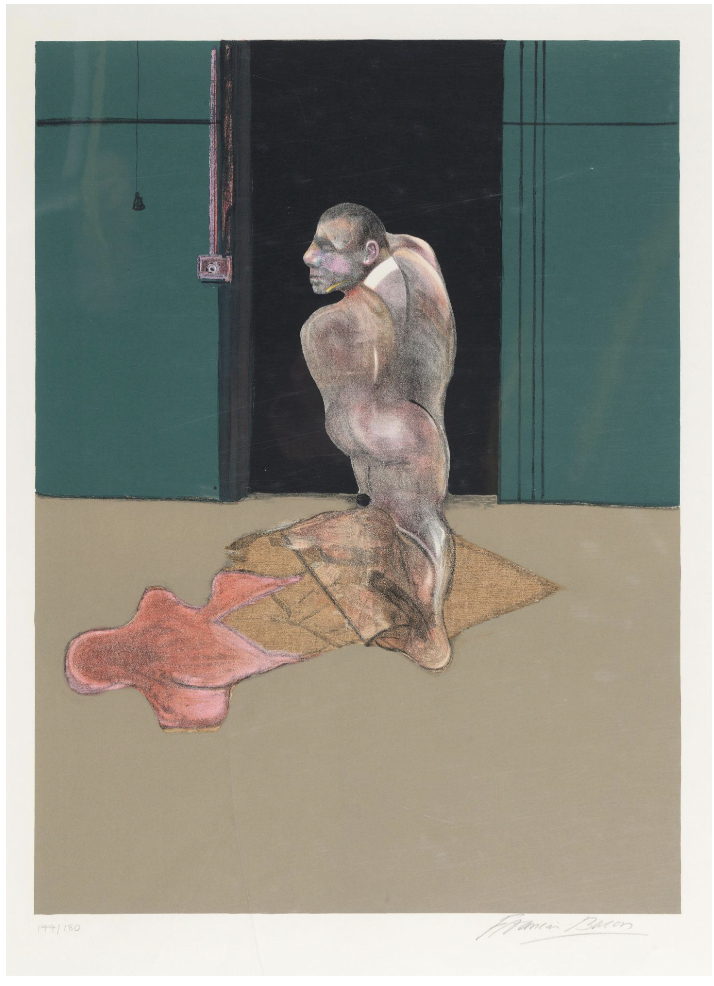 Francis Bacon, Study for Portrait of John Edwards, 1986, signed limited-edition colour lithograph portrait, available for sale and art rental in London