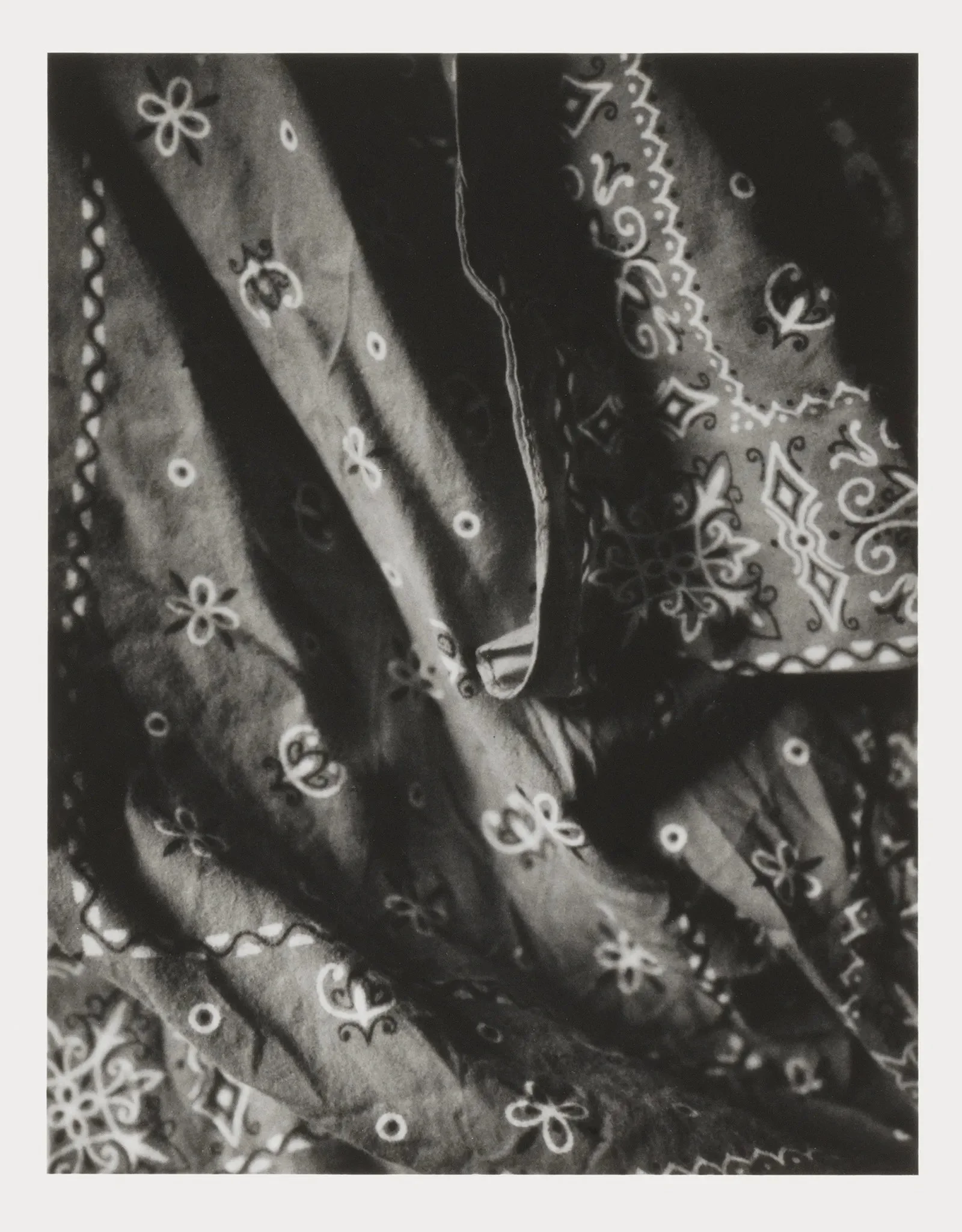 Patti Smith, William S. Burroughs’ Bandana, signed black-and-white photograph connected to the Beat Generation writer, available for sale and art rental in London