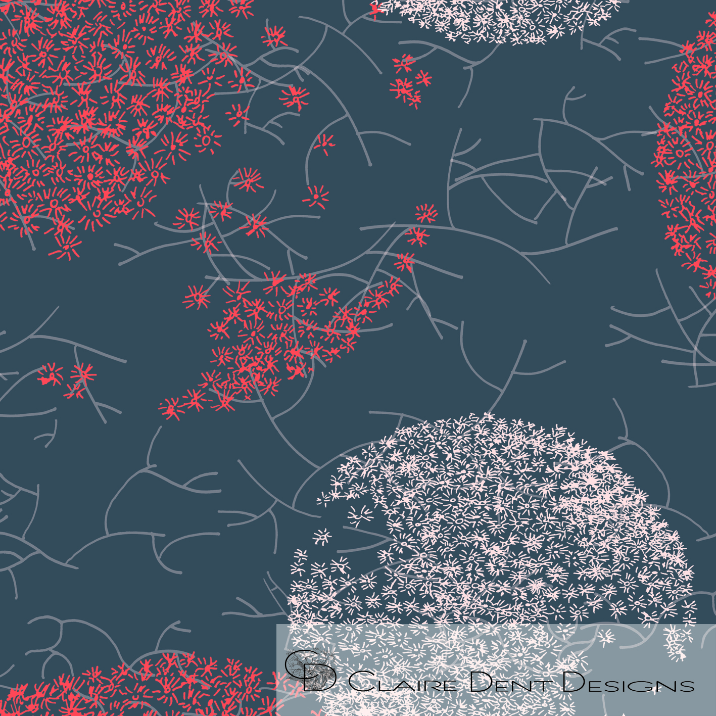 Broken Allium and Lichen Sticks
