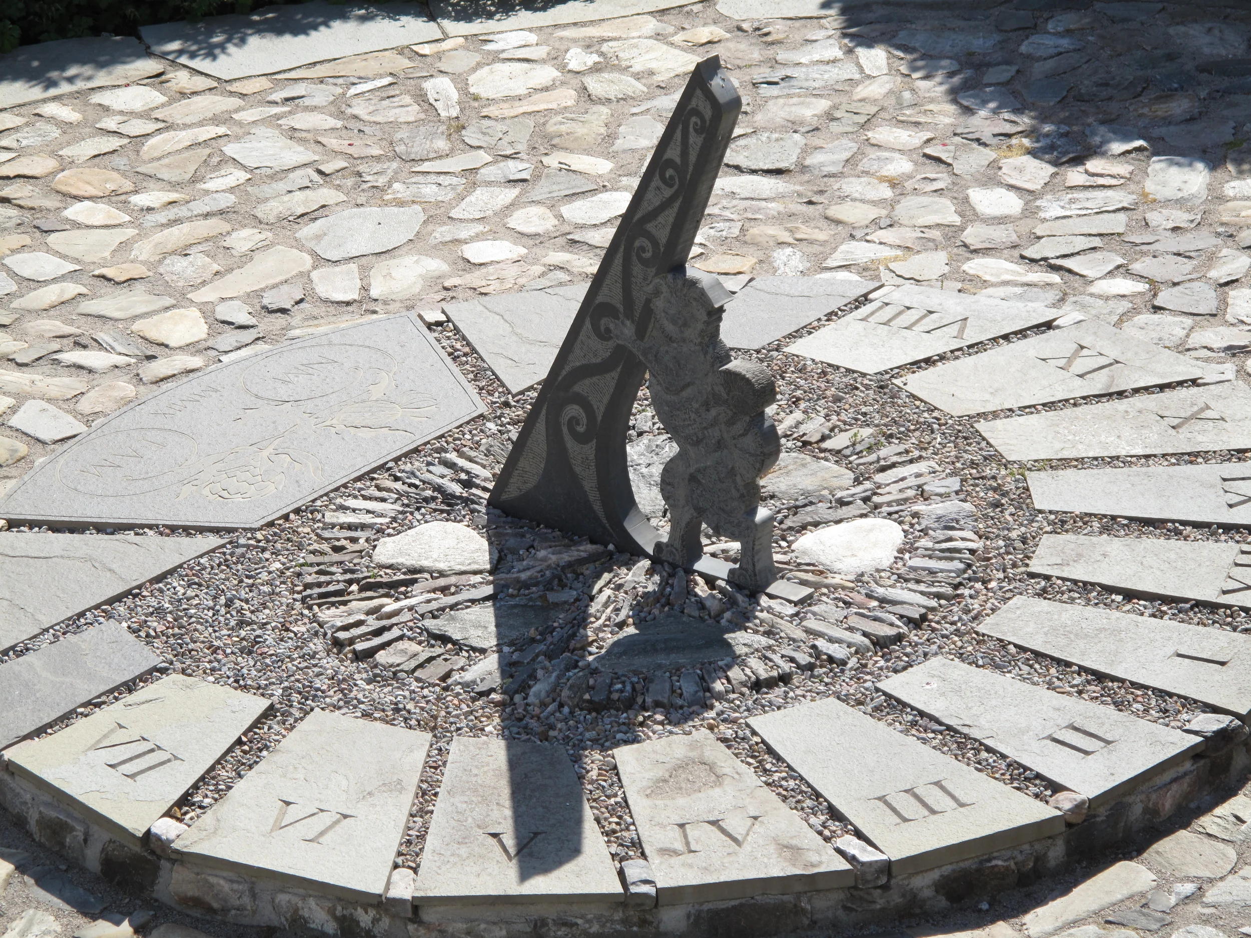The Sunken Garden & Giant Sundial — Attadale Gardens, Wester Ross, Scotland